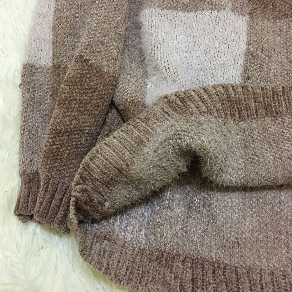 Japanese Brand × Other Japanese Checked Jumper Knit Size US S / EU 44-46 / 1 - 6 Thumbnail