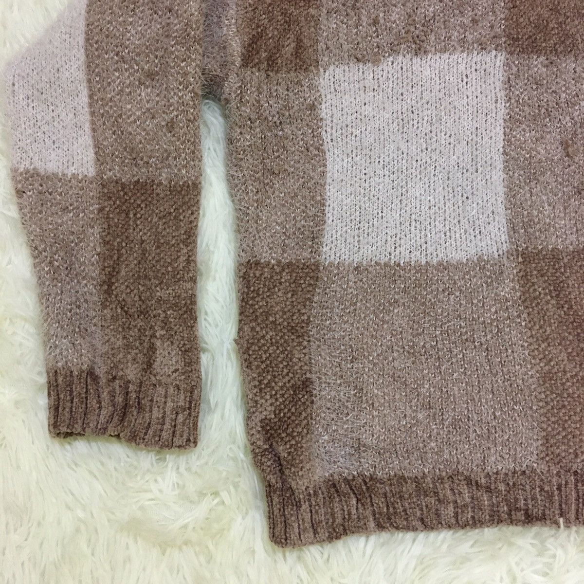 Japanese Brand × Other Japanese Checked Jumper Knit Size US S / EU 44-46 / 1 - 4 Thumbnail