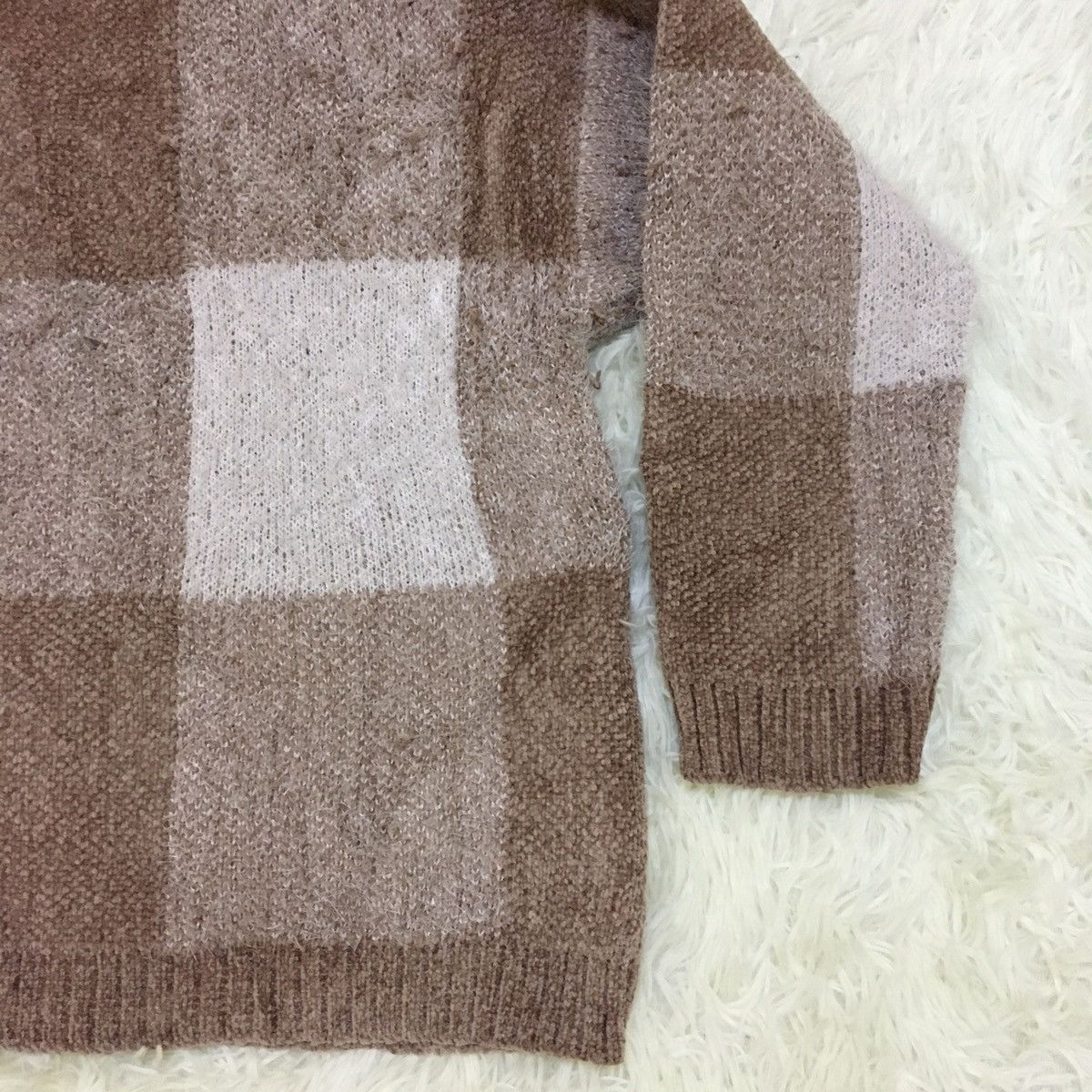 Japanese Brand × Other Japanese Checked Jumper Knit Size US S / EU 44-46 / 1 - 3 Thumbnail