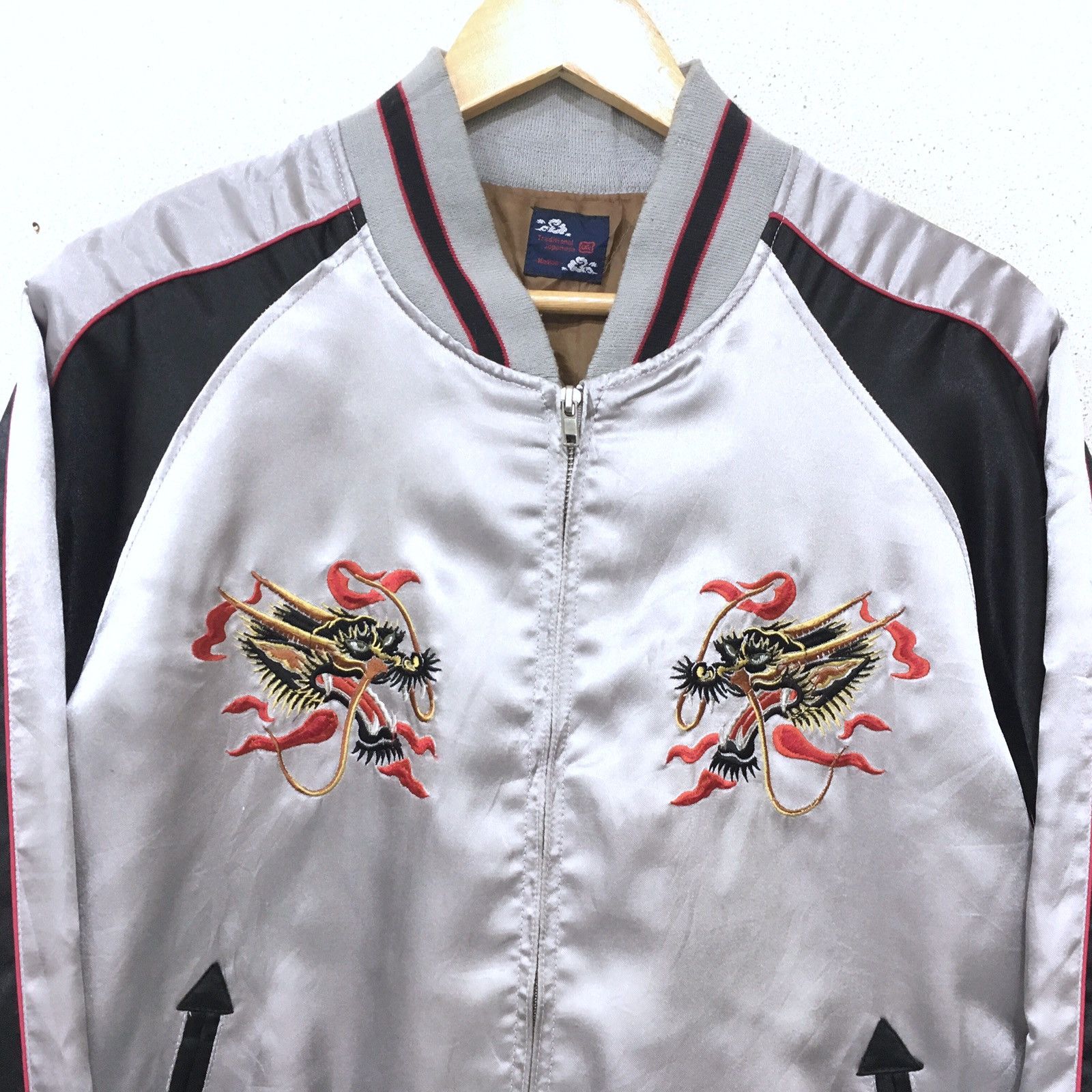 Vintage *SUKAJAN souviner jacket Dragon Size US S / EU 44-46 / 1 - 3 Thumbnail