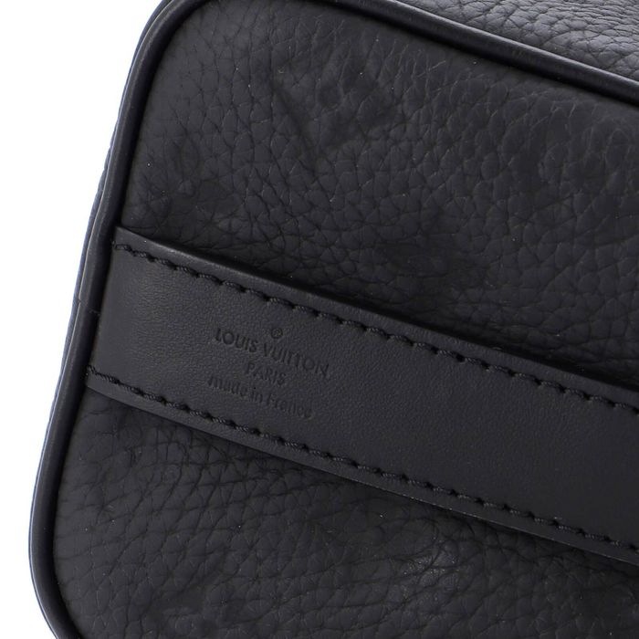 Louis Vuitton Keepall Bandouliere Bag Monogram Taurillon Leather 25 Black