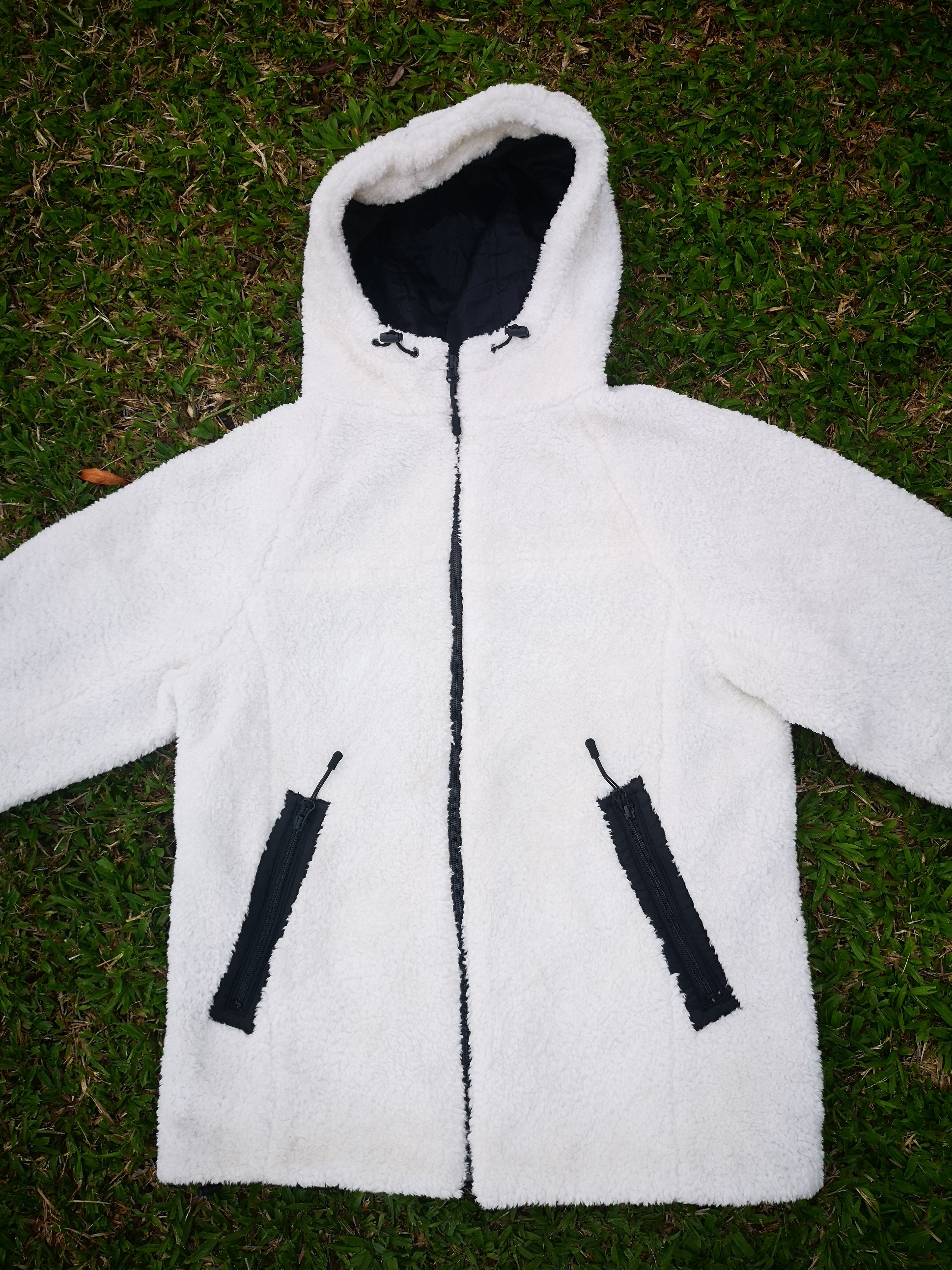 Designer × Japanese Brand × Vintage Azul Sherpa Fleece Zipper Jacket Size US M / EU 48-50 / 2 - 5 Thumbnail