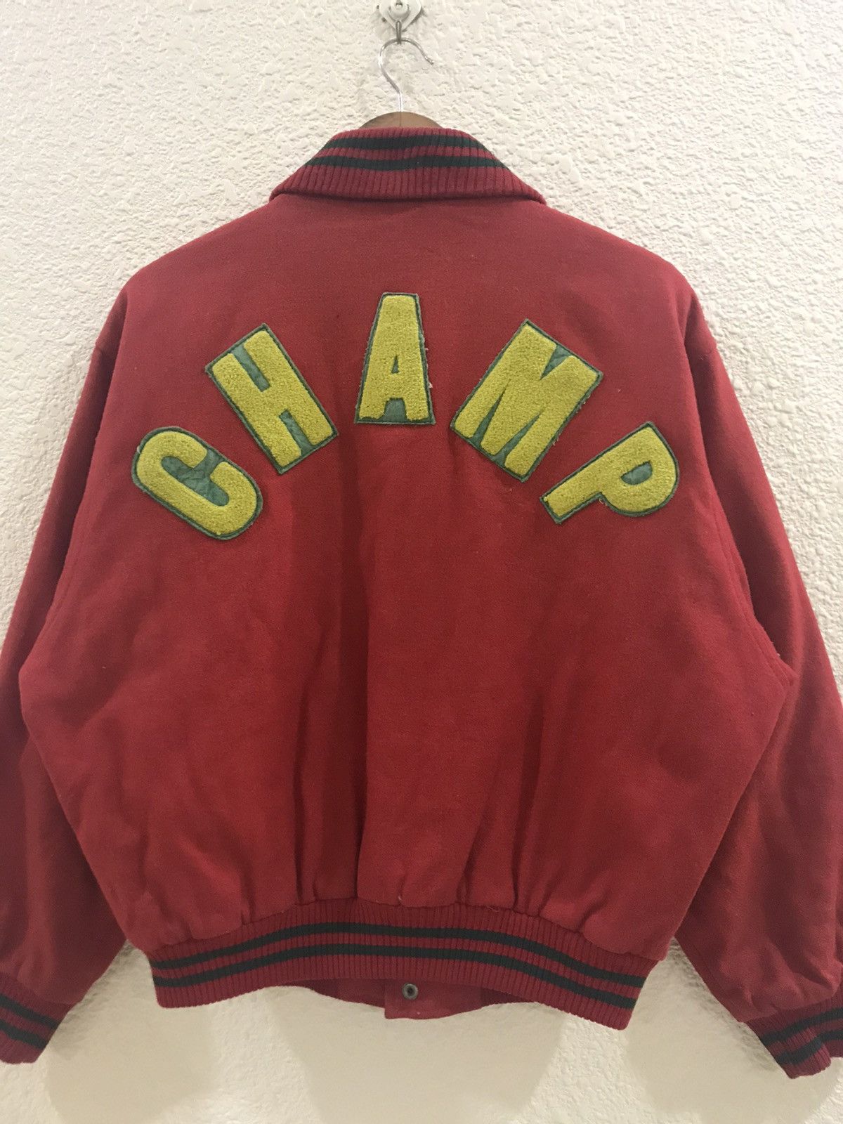Japanese Brand Champ wool varsity/bomber jacket nice design Size US M / EU 48-50 / 2 - 8 Thumbnail