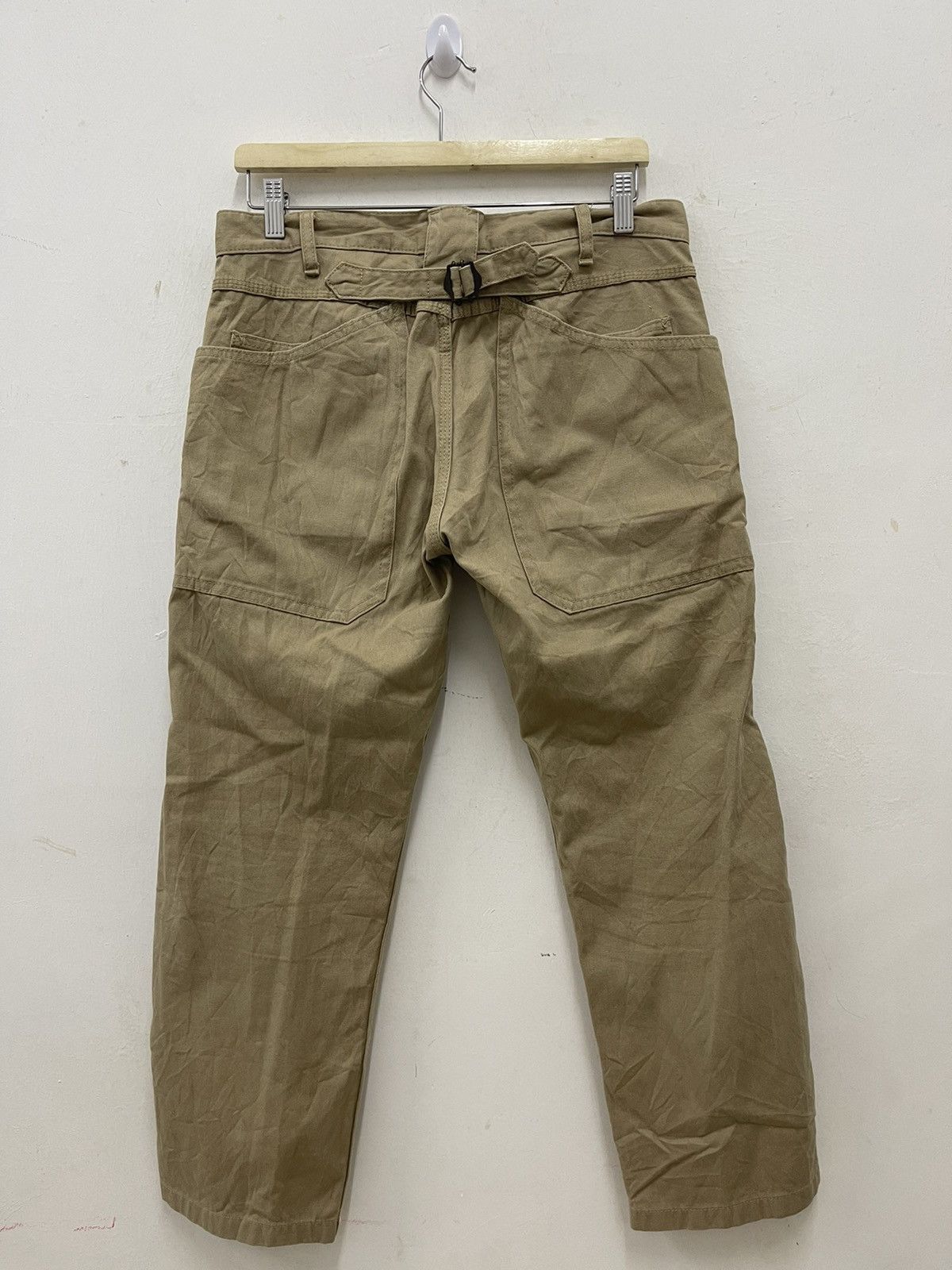 Rare Vintage JAPAN MADE Pockets Buckle Back Pant
