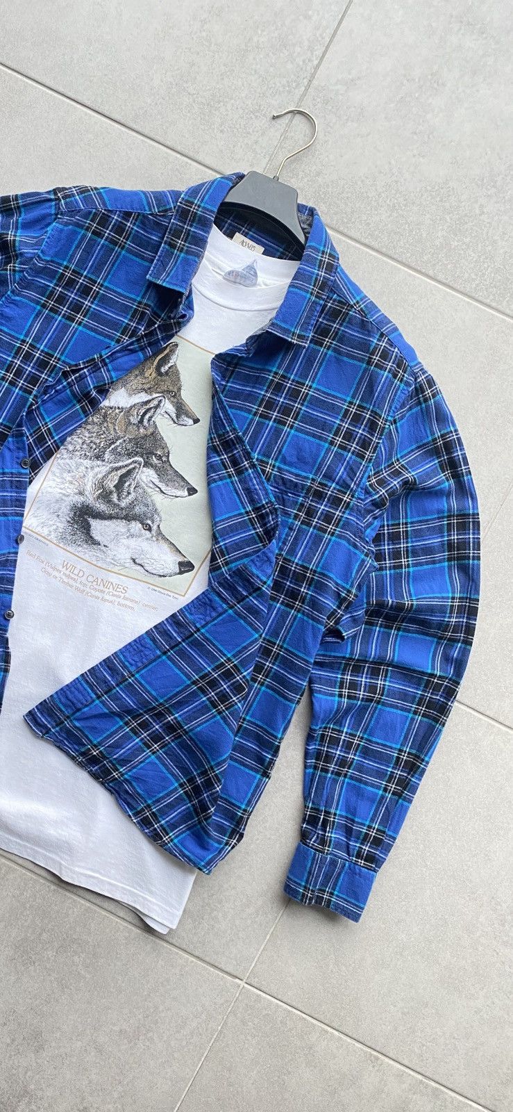 Flannel Vintage Flannel Checkered Shirt Size US M / EU 48-50 / 2 - 2 Thumbnail