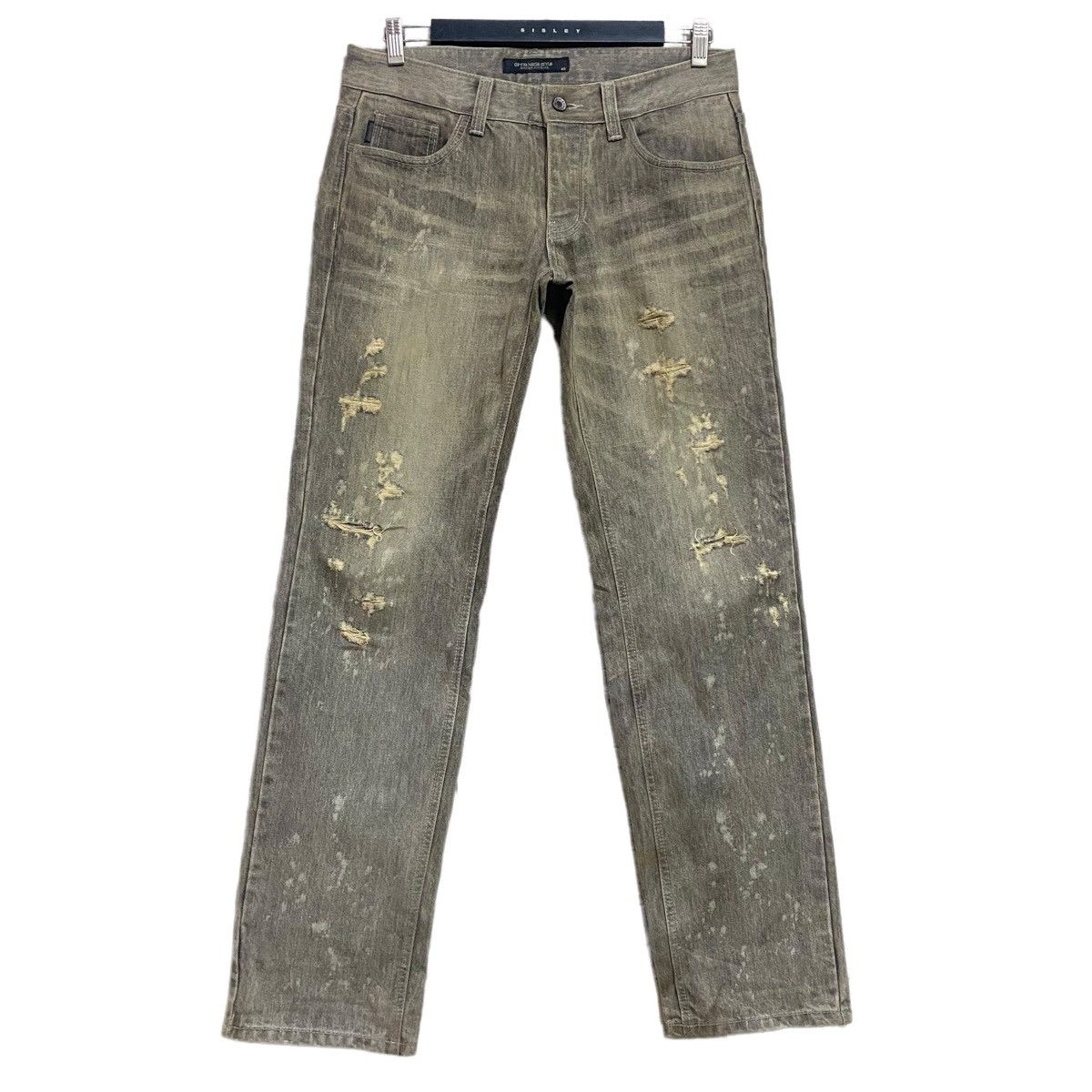 Japanese Brand OF THE NEIGE Denim Mudwash Painter Jeans Size US 31 - 1 Thumbnail