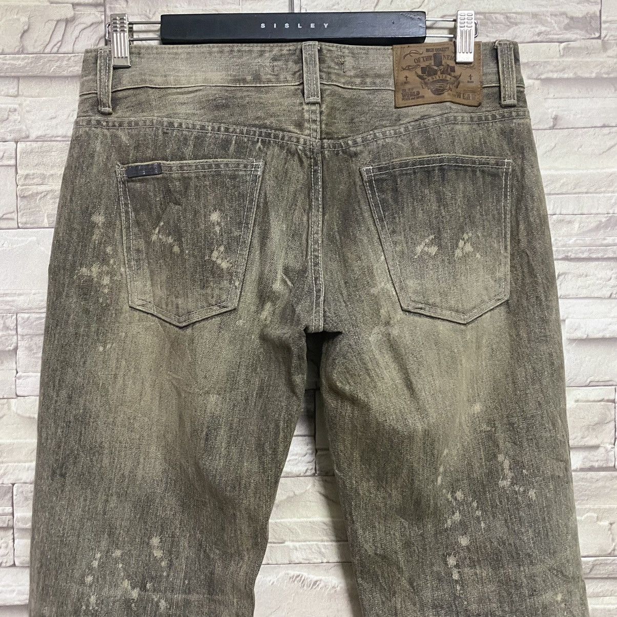 Japanese Brand OF THE NEIGE Denim Mudwash Painter Jeans Size US 31 - 15 Thumbnail