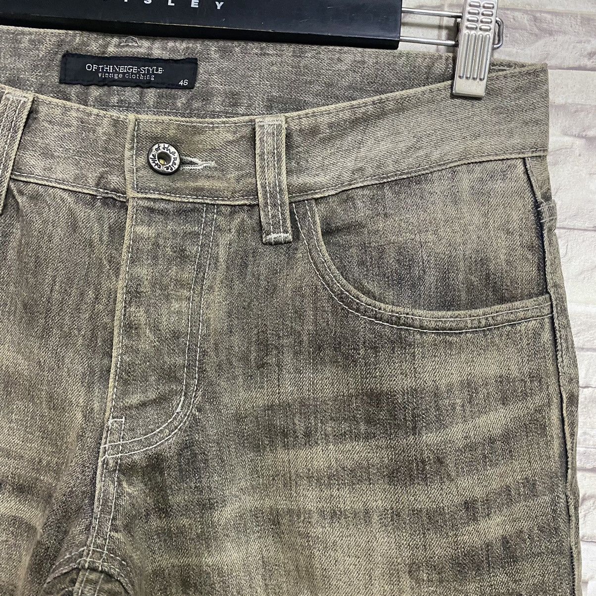 Japanese Brand OF THE NEIGE Denim Mudwash Painter Jeans Size US 31 - 12 Thumbnail