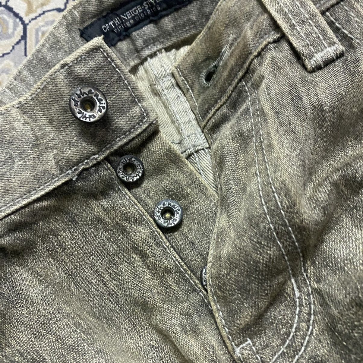 Japanese Brand OF THE NEIGE Denim Mudwash Painter Jeans Size US 31 - 20 Thumbnail