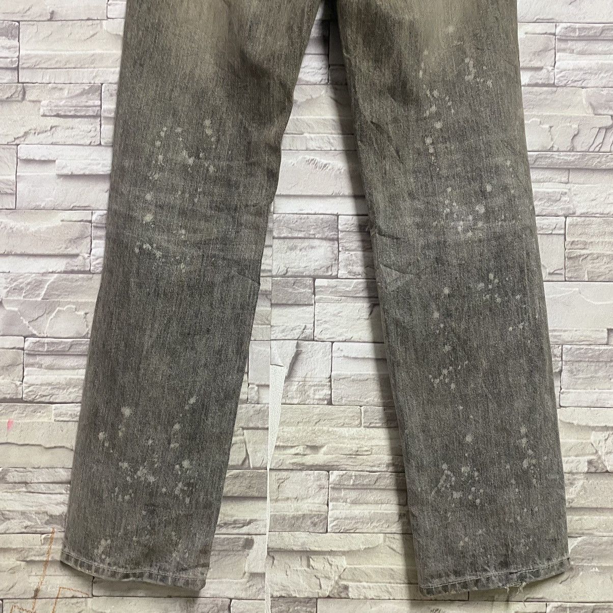 Japanese Brand OF THE NEIGE Denim Mudwash Painter Jeans Size US 31 - 16 Thumbnail