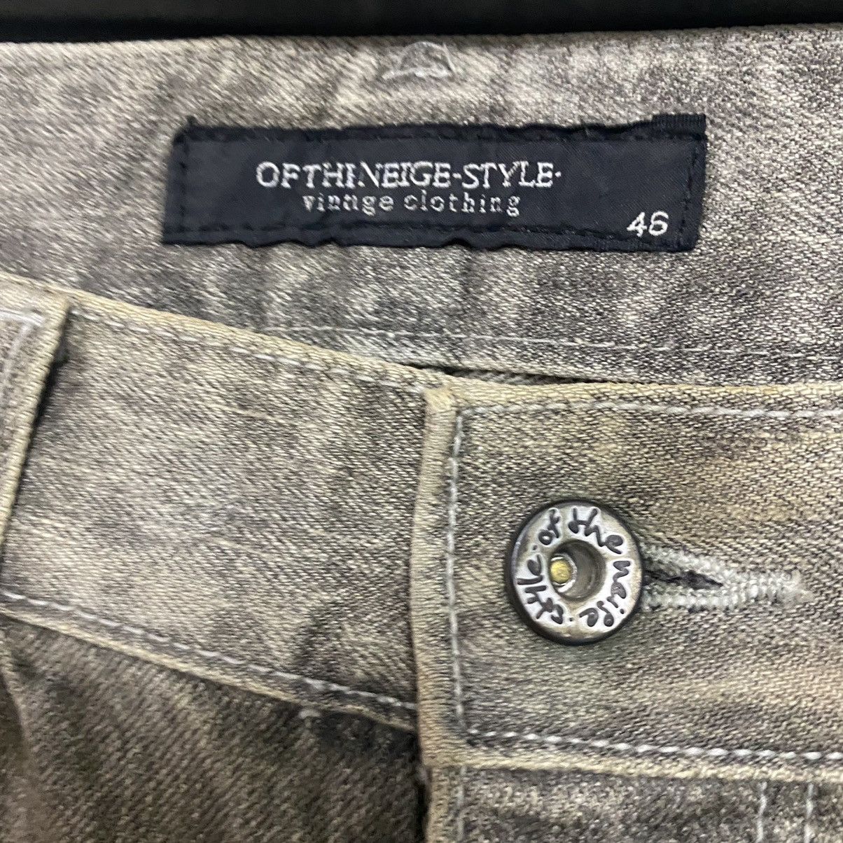 Japanese Brand OF THE NEIGE Denim Mudwash Painter Jeans Size US 31 - 13 Thumbnail