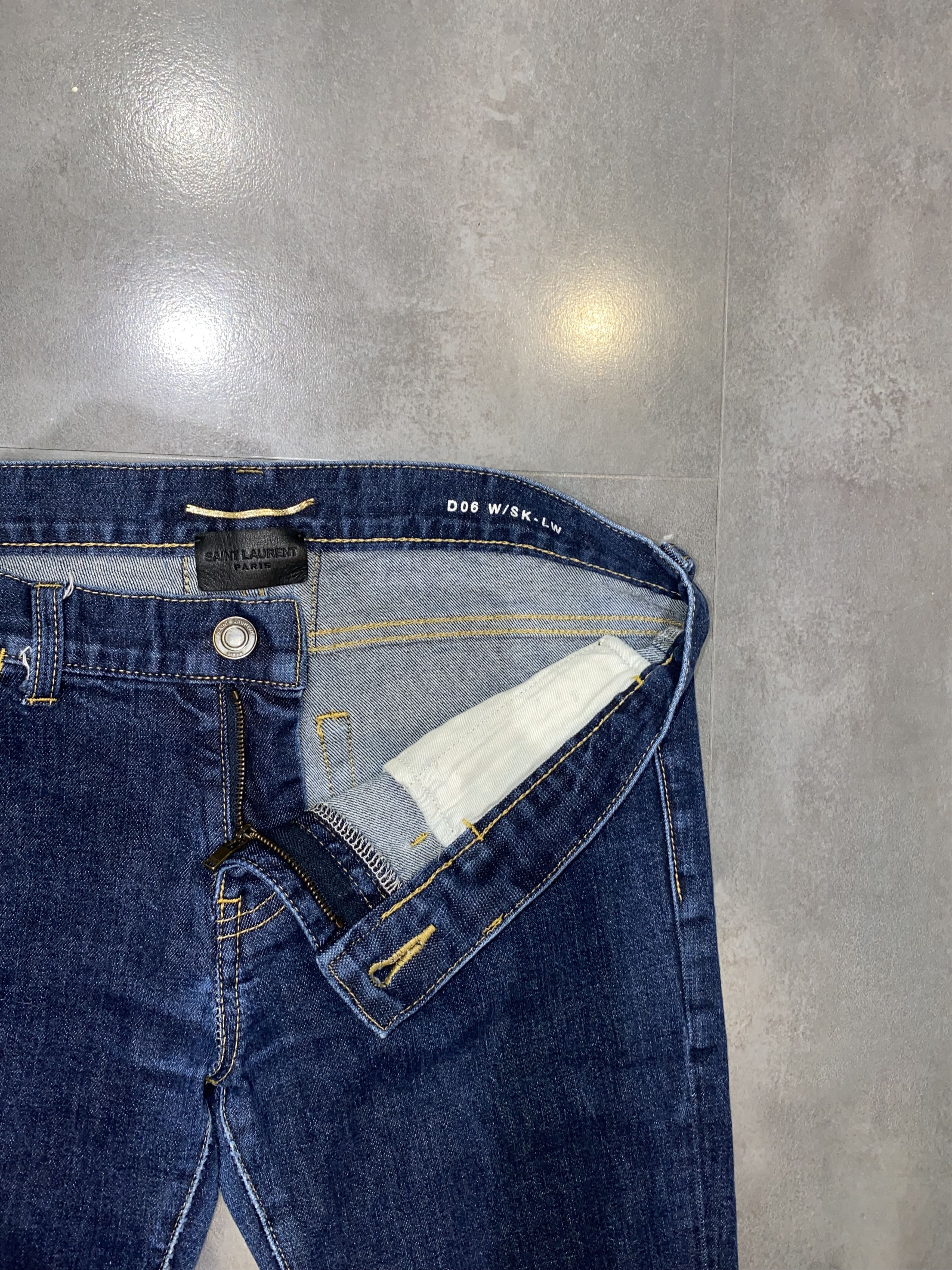 Saint Laurent Paris AW12 Saint Laurent WMNS D06 Hedi Slimane Era Denim Pants Size 29" - 8 Thumbnail
