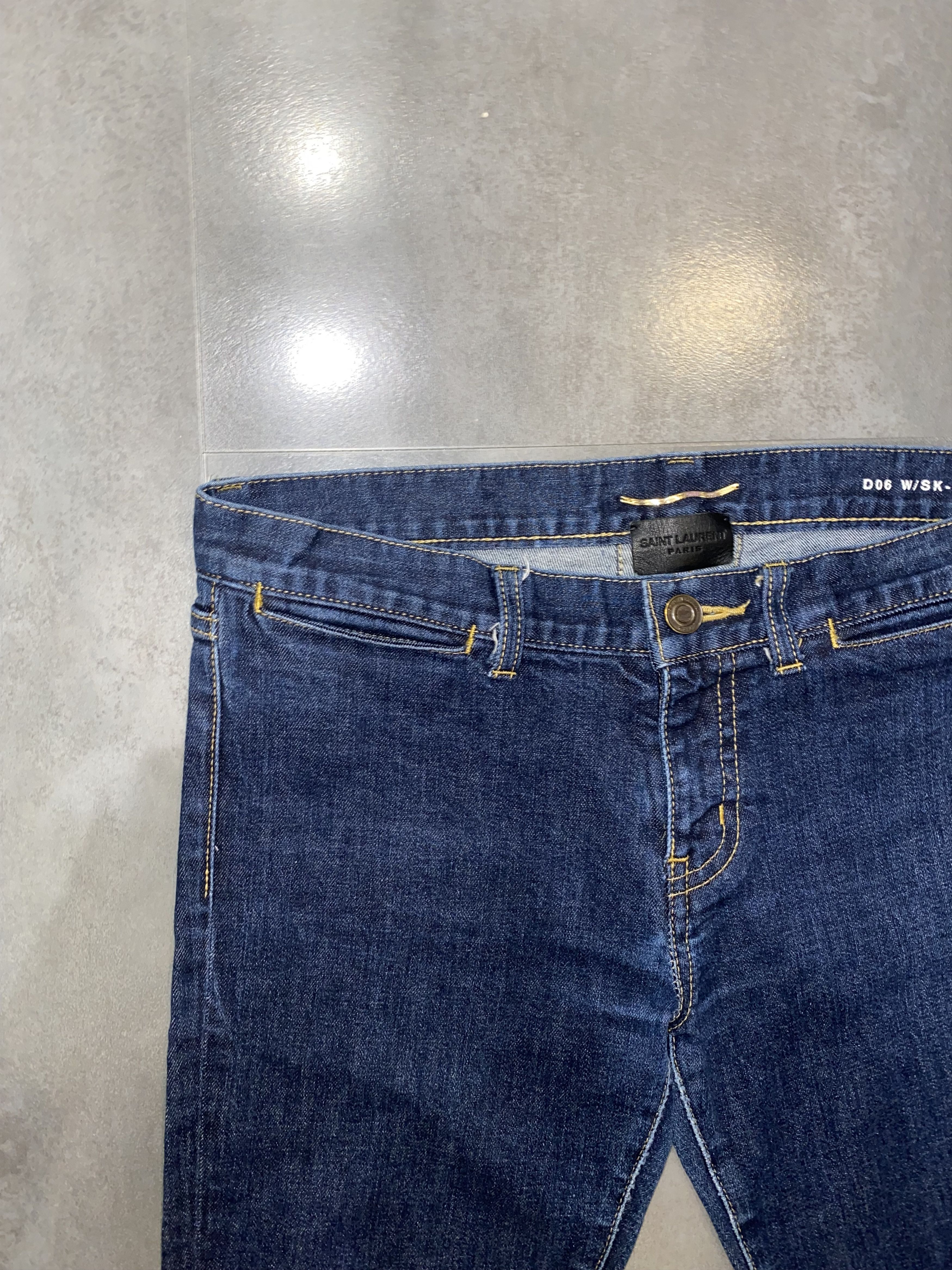Saint Laurent Paris AW12 Saint Laurent WMNS D06 Hedi Slimane Era Denim Pants Size 29" - 2 Thumbnail