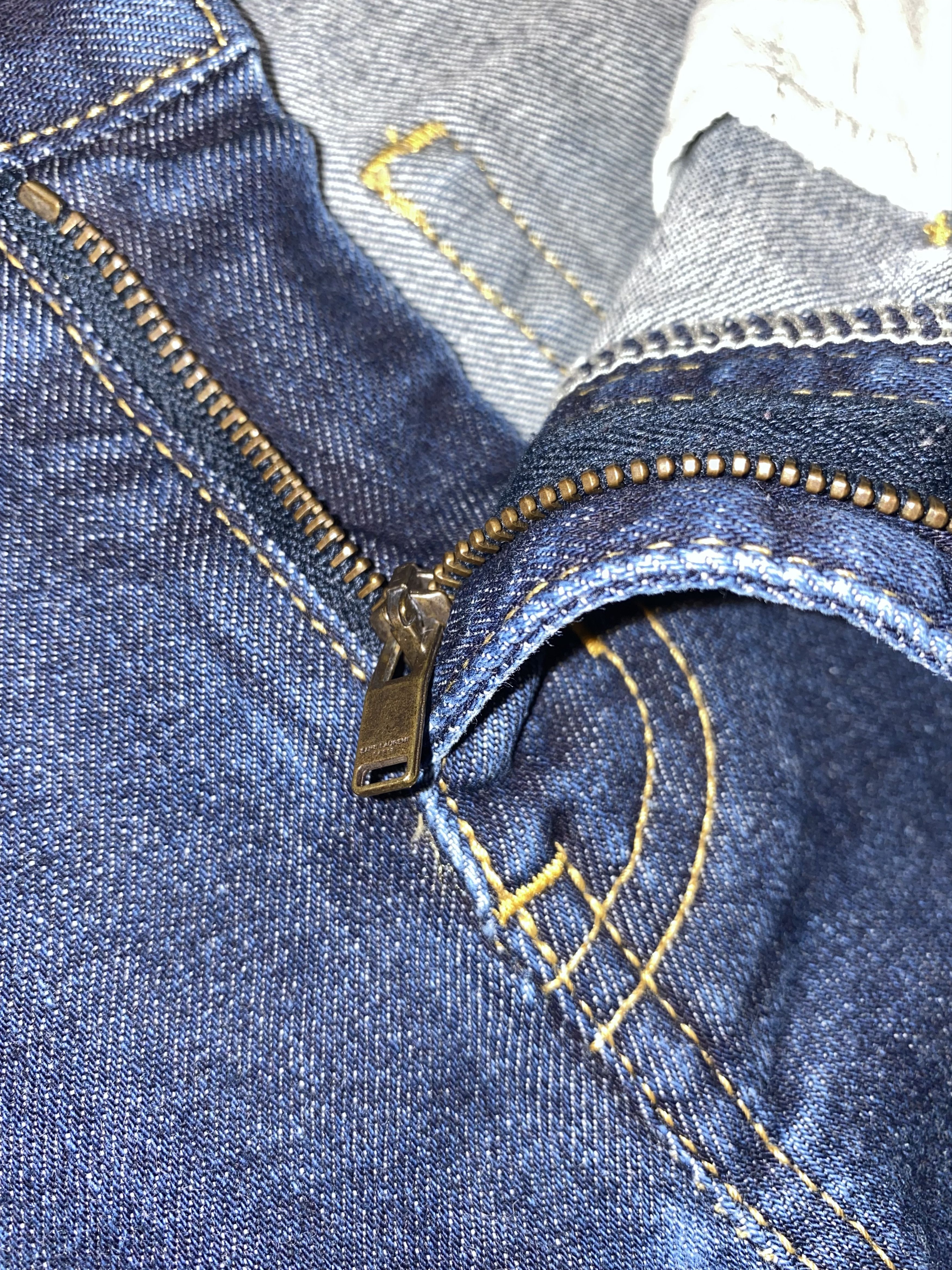 Saint Laurent Paris AW12 Saint Laurent WMNS D06 Hedi Slimane Era Denim Pants Size 29" - 7 Thumbnail