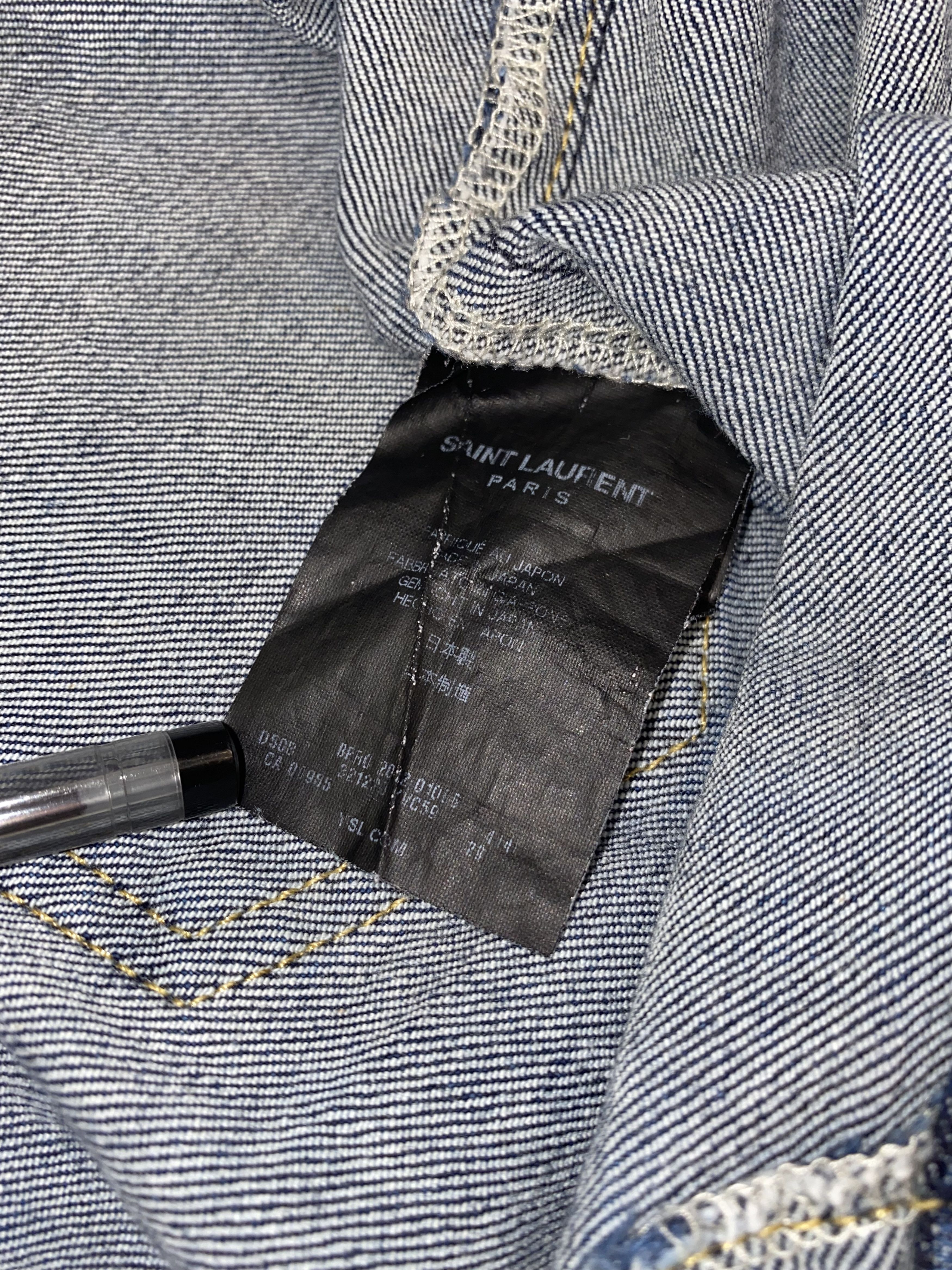 Saint Laurent Paris AW12 Saint Laurent WMNS D06 Hedi Slimane Era Denim Pants Size 29" - 10 Thumbnail