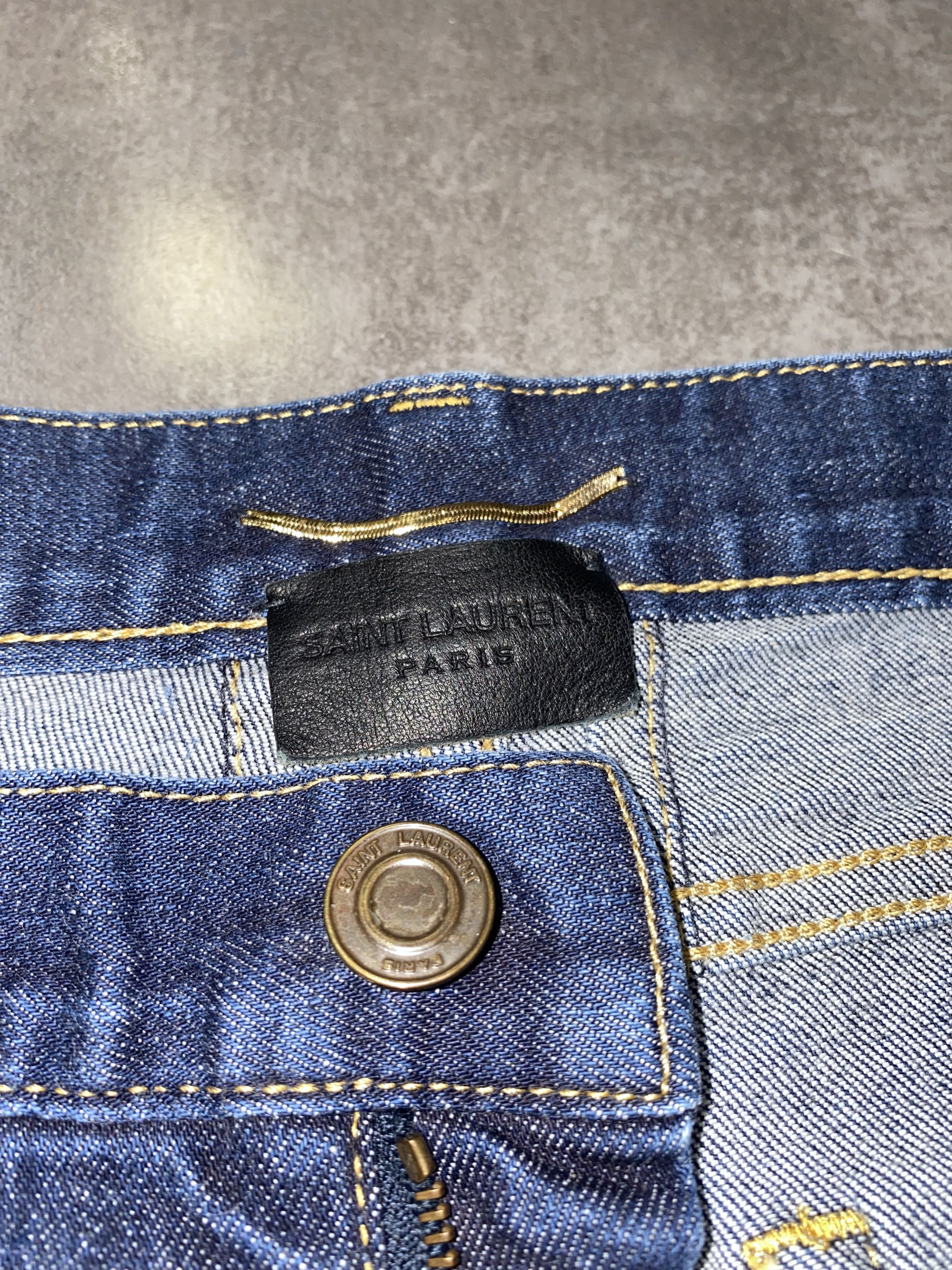 Saint Laurent Paris AW12 Saint Laurent WMNS D06 Hedi Slimane Era Denim Pants Size 29" - 9 Thumbnail
