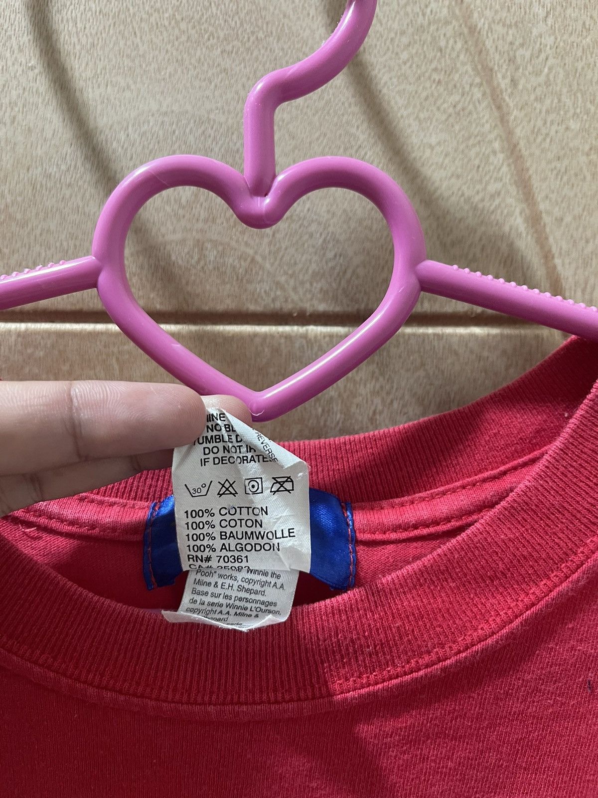 Disney Vintage WINNIE THE POOH Life’s No Fun Without Your Hunny Size US M / EU 48-50 / 2 - 4 Thumbnail