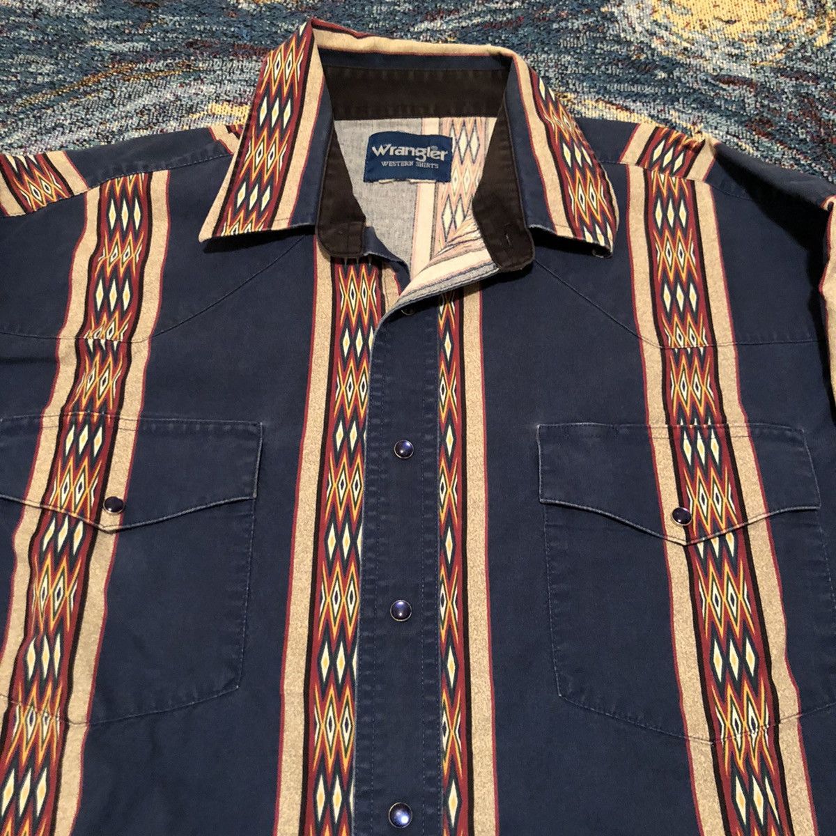 Vintage × Wrangler Vintage 90’s Wrangler Button Up Shirt Size US XXL / EU 58 / 5 - 3 Thumbnail
