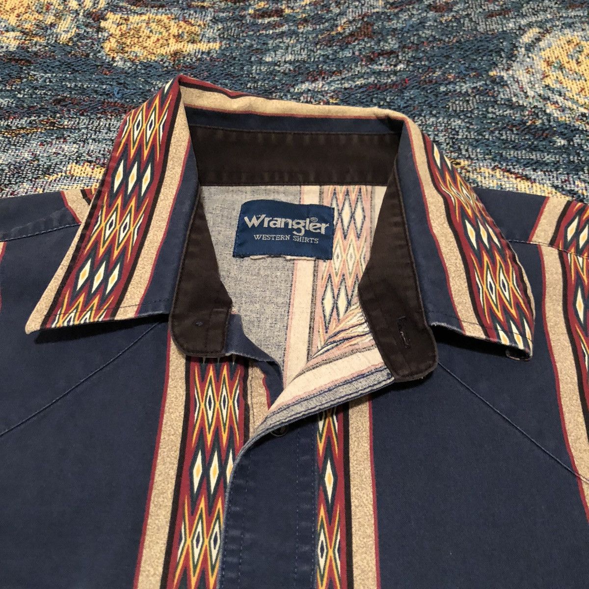 Vintage × Wrangler Vintage 90’s Wrangler Button Up Shirt Size US XXL / EU 58 / 5 - 2 Thumbnail