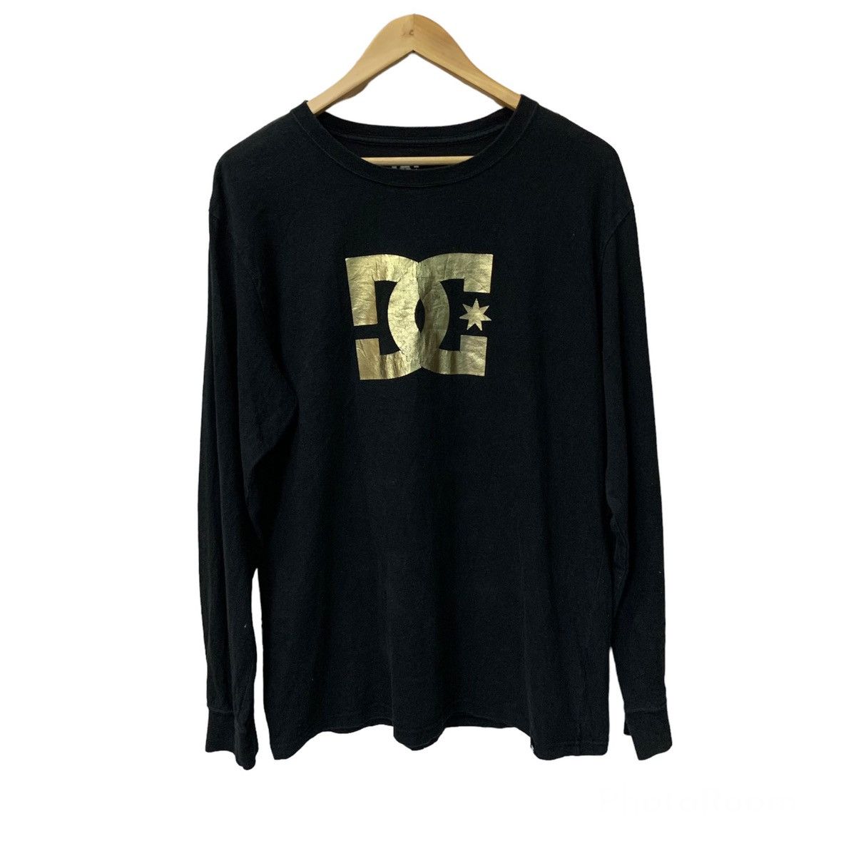 image of Dc Shoe Skate Long Sleeve Tshirt in Black, Men's (Size XL)