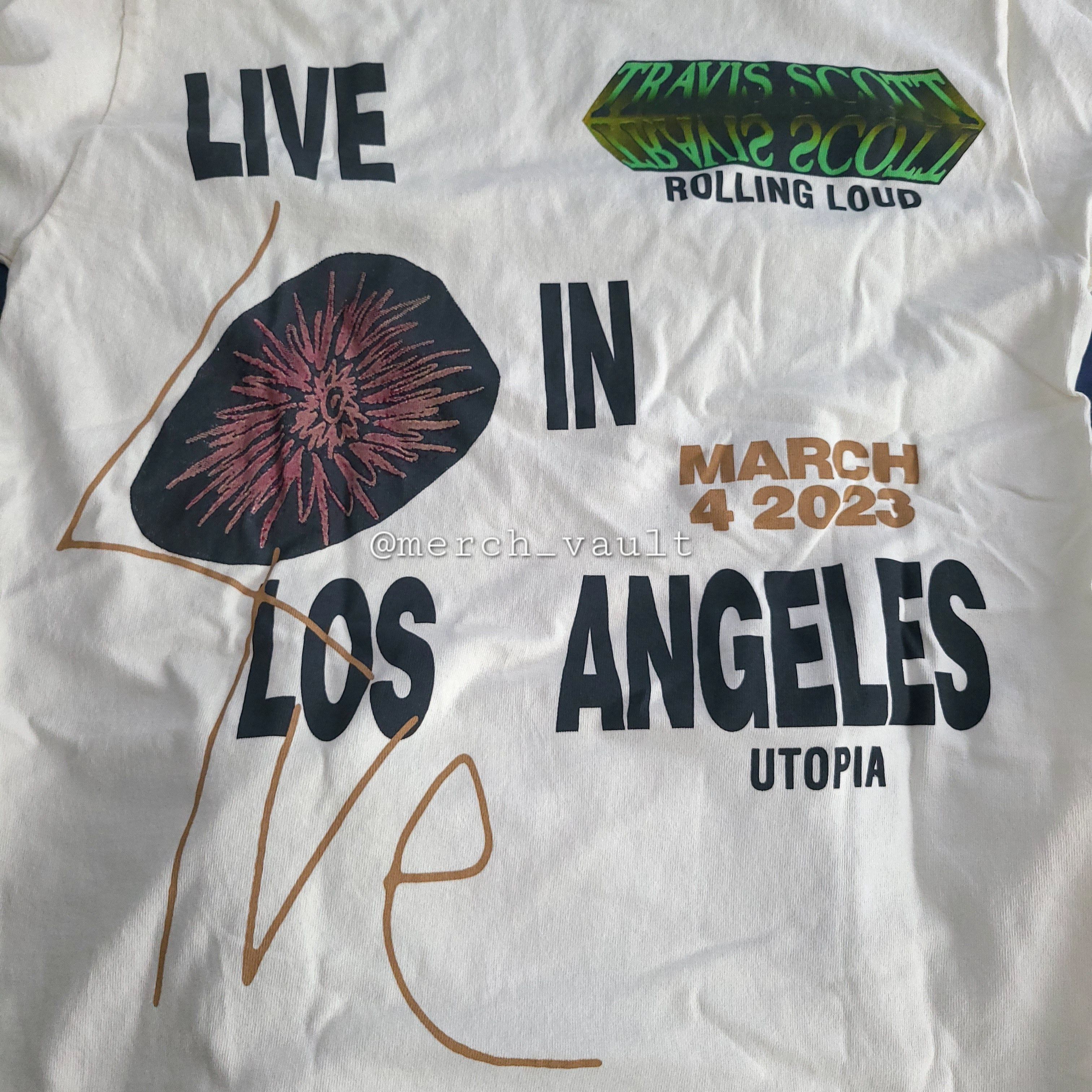 Rolling Loud × Travis Scott Rolling Loud LA 2023 Utopia New Sights Pure Energy Tee Size US M / EU 48-50 / 2 - 2 Thumbnail