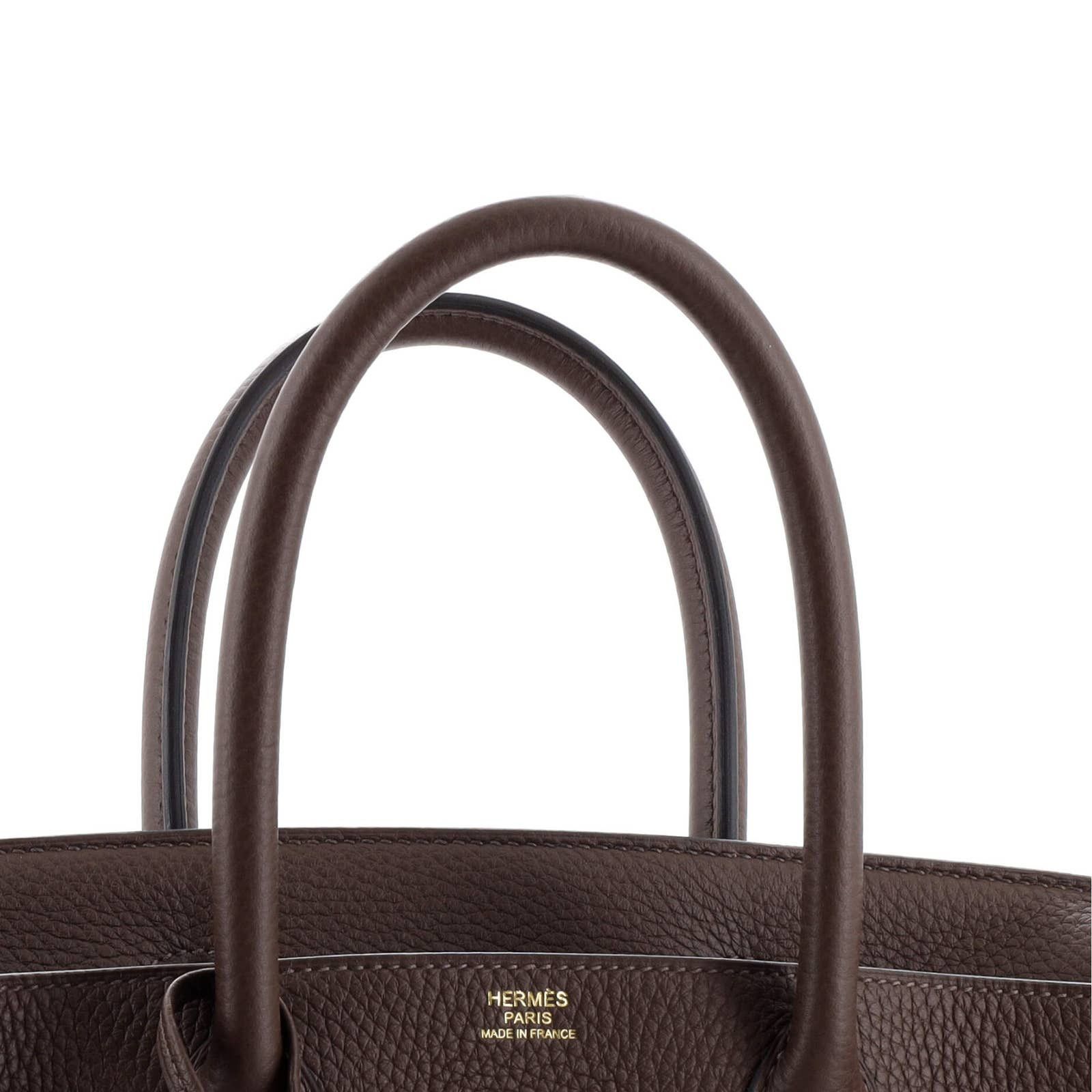 Birkin Handbag Red Clemence with Gold Hardware 30