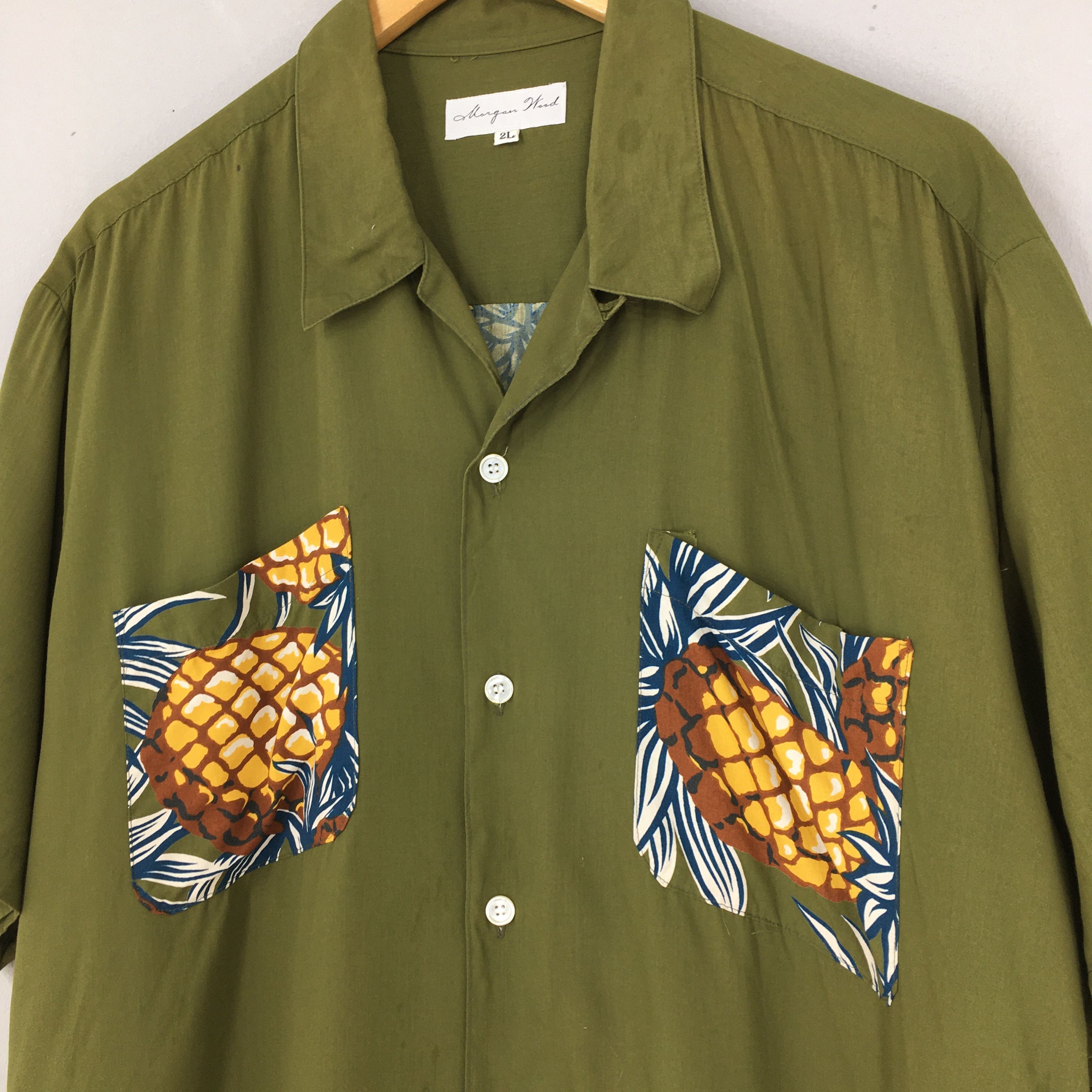Other Vintage 90's Hawaiian Pineapples Aloha Tropical Shirt Large Size US L / EU 52-54 / 3 - 6 Thumbnail