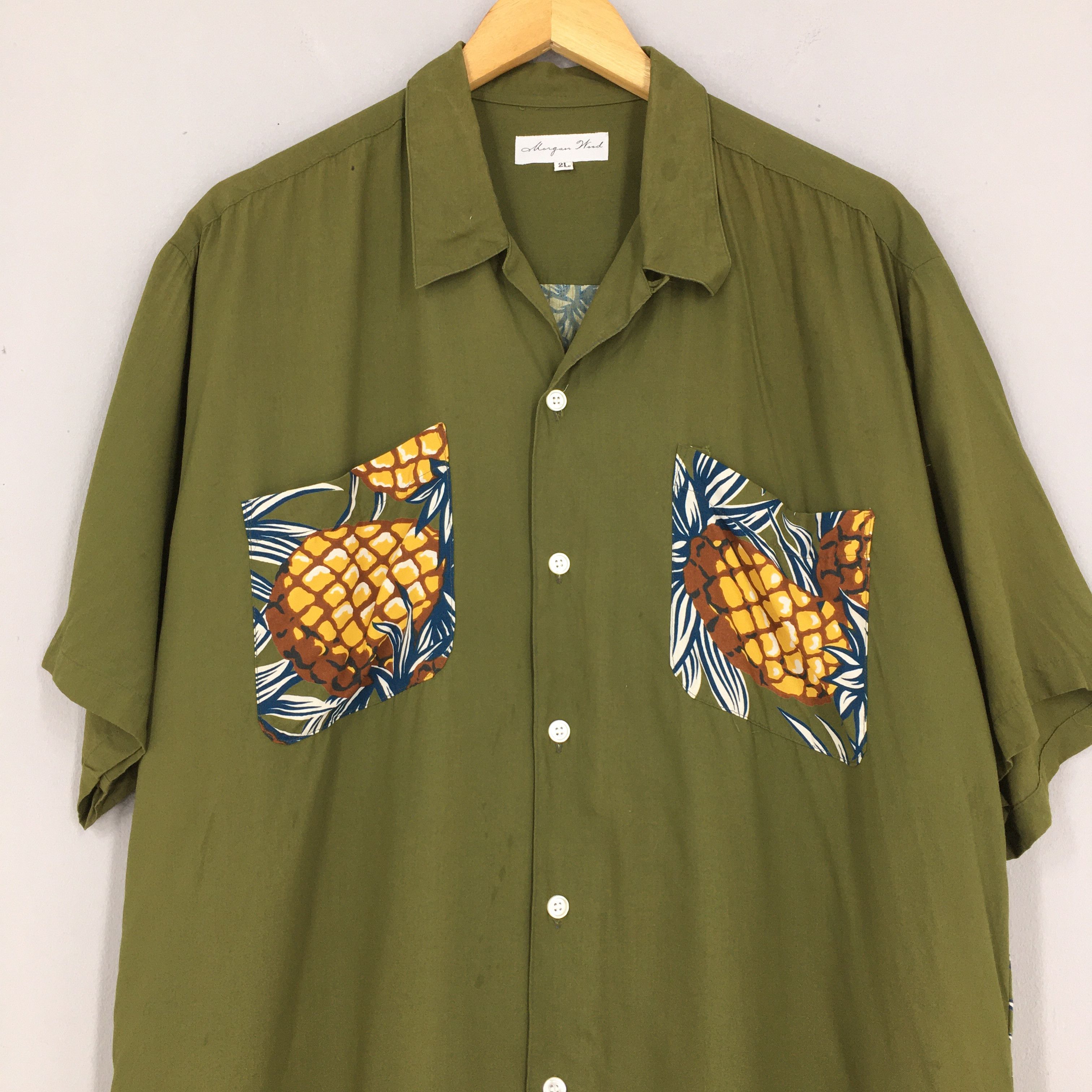 Other Vintage 90's Hawaiian Pineapples Aloha Tropical Shirt Large Size US L / EU 52-54 / 3 - 4 Thumbnail