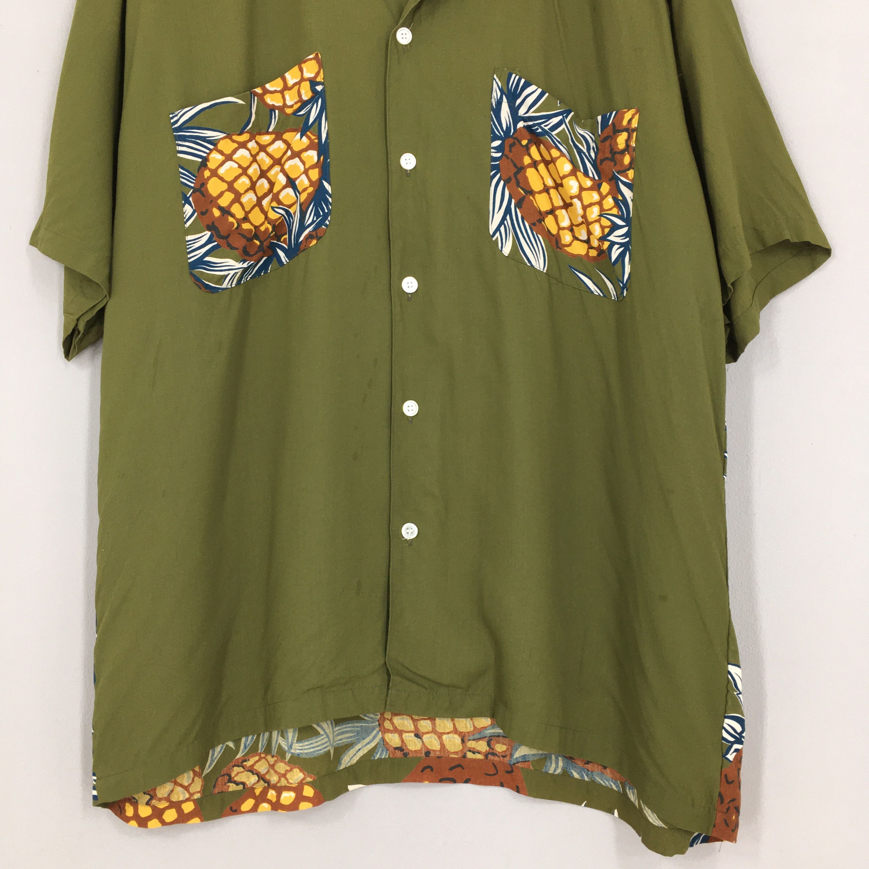Other Vintage 90's Hawaiian Pineapples Aloha Tropical Shirt Large Size US L / EU 52-54 / 3 - 5 Thumbnail