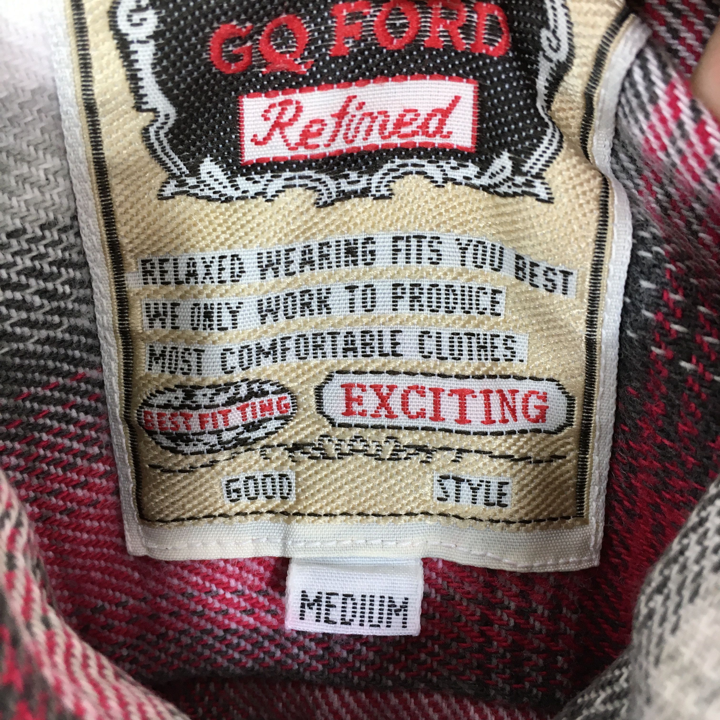Flannel Vintage Red Plaid Shadow Checkered Flannel Shirt Medium Size US M / EU 48-50 / 2 - 7 Thumbnail