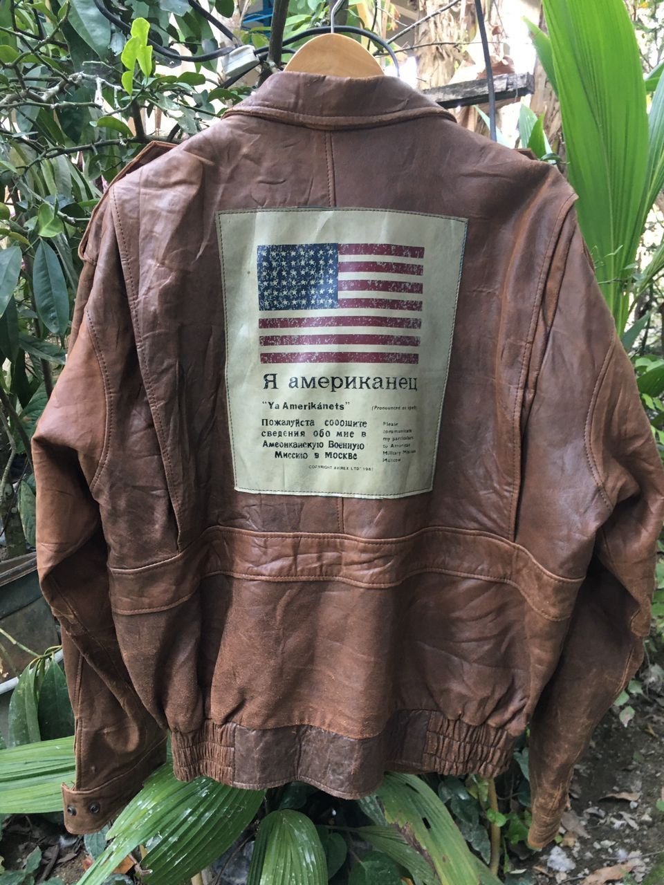 Avirex Air force A-2 U.S Army Flight Blouson Brown Graphic Jackets Size US XL / EU 56 / 4 - 1 Thumbnail