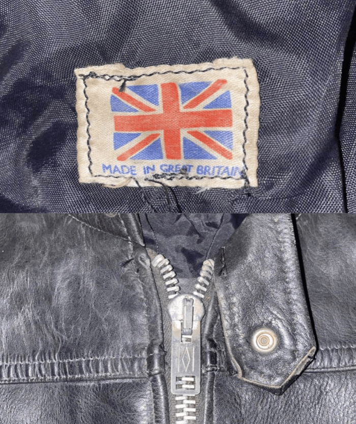 Vintage 70s One Piece Distressed Leather Motorcycle Racing Suit Size US M / EU 48-50 / 2 - 5 Thumbnail