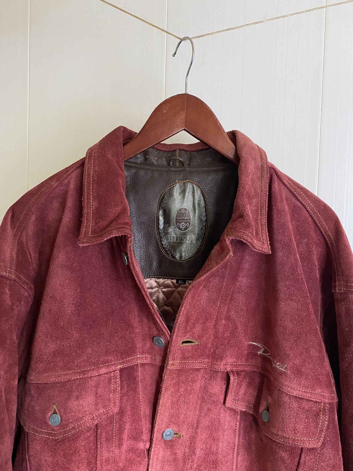 Diesel Rare vintage 80s Diesel Industry oversize leather jacket Size US L / EU 52-54 / 3 - 3 Thumbnail