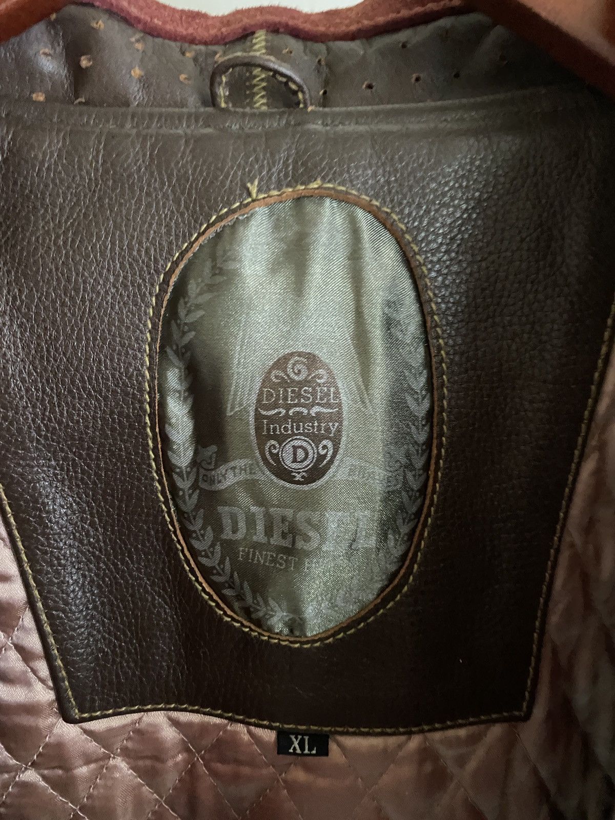 Diesel Rare vintage 80s Diesel Industry oversize leather jacket Size US L / EU 52-54 / 3 - 6 Thumbnail