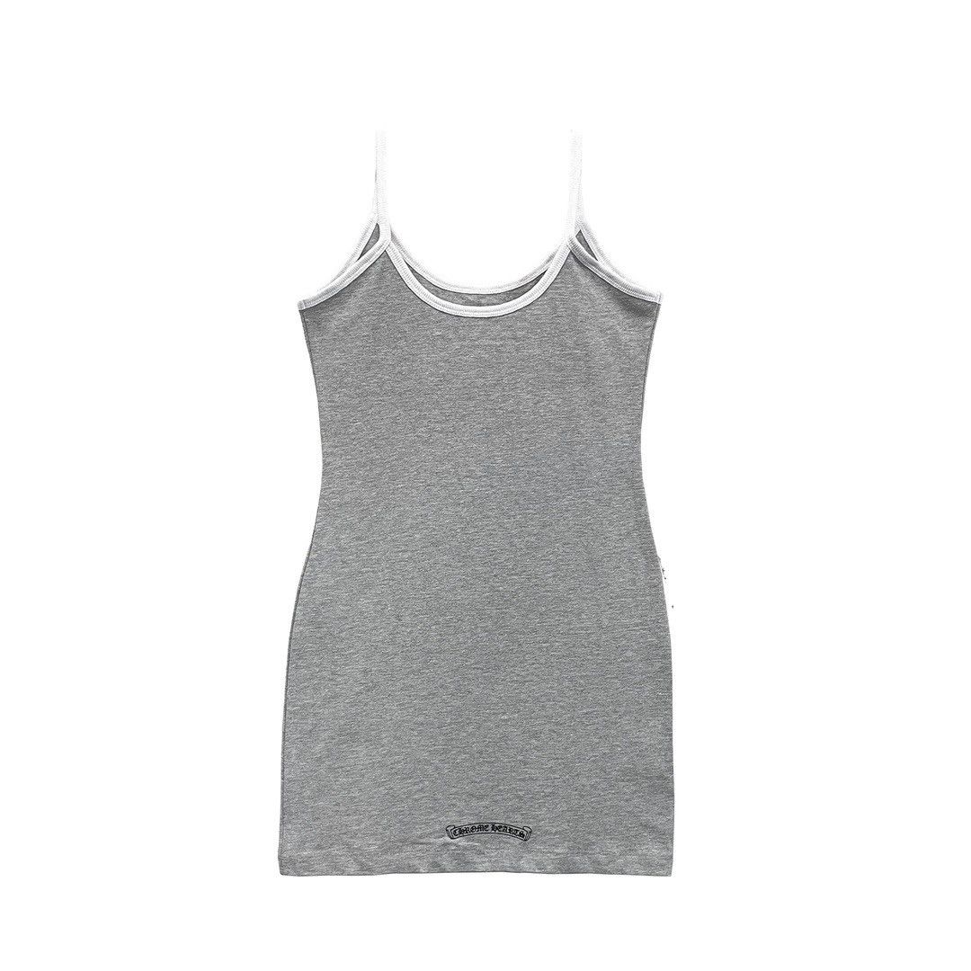 Chrome Hearts Chrome Hearts Gray Horseshoe Logo Mini Dress Size M / US 6-8 / IT 42-44 - 2 Thumbnail