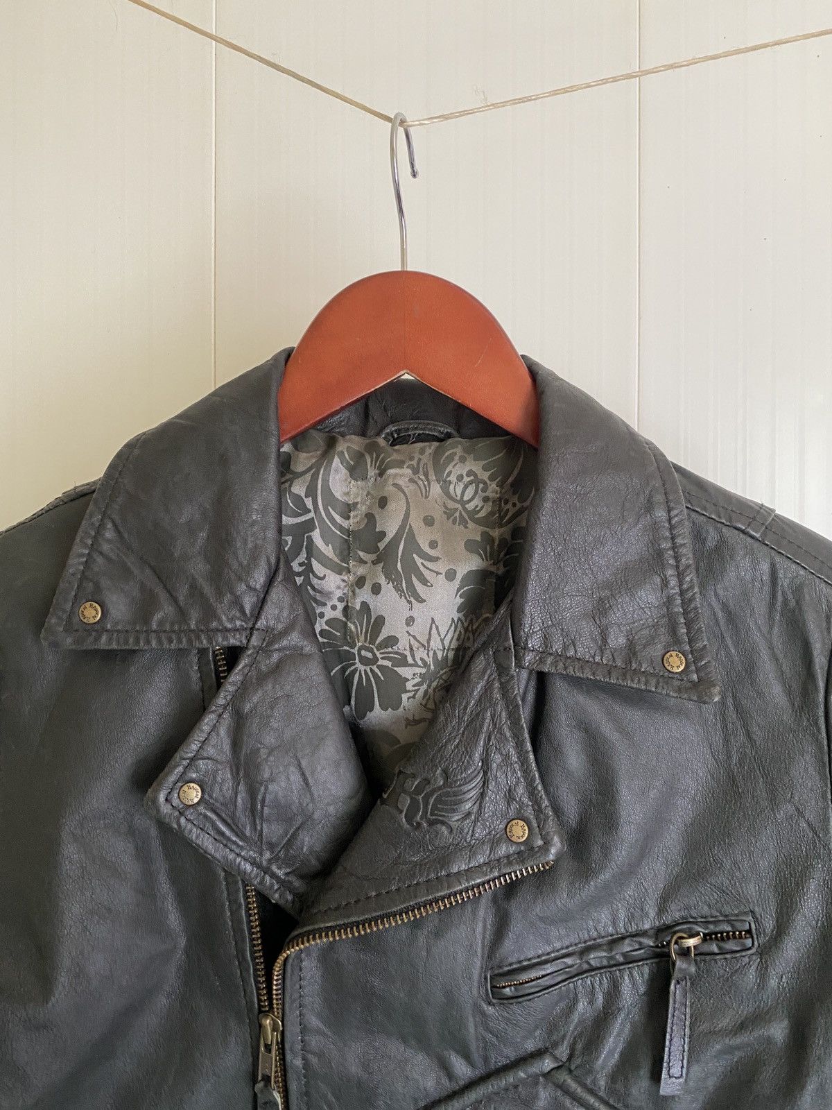 Other Beautiful Leather Biker Jacket Punk Grunge style Size S / US 4 / IT 40 - 3 Thumbnail