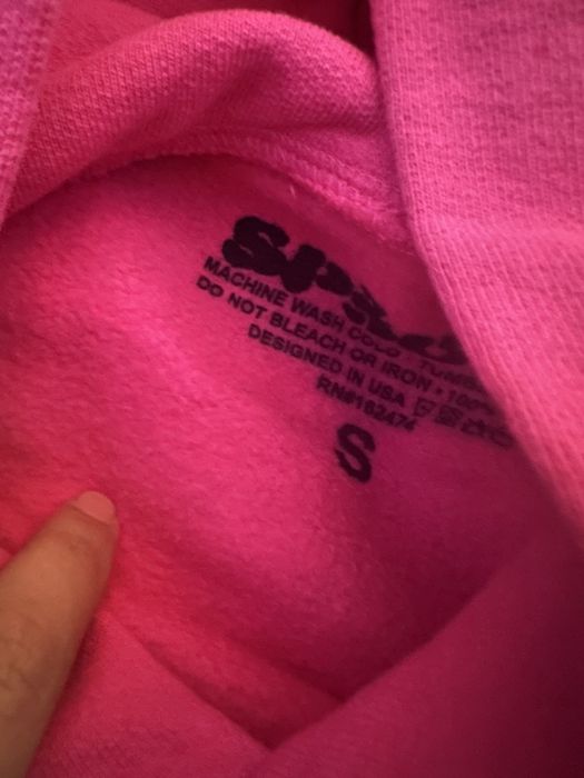 Spider Worldwide Sp5der Hoodie pink | Grailed