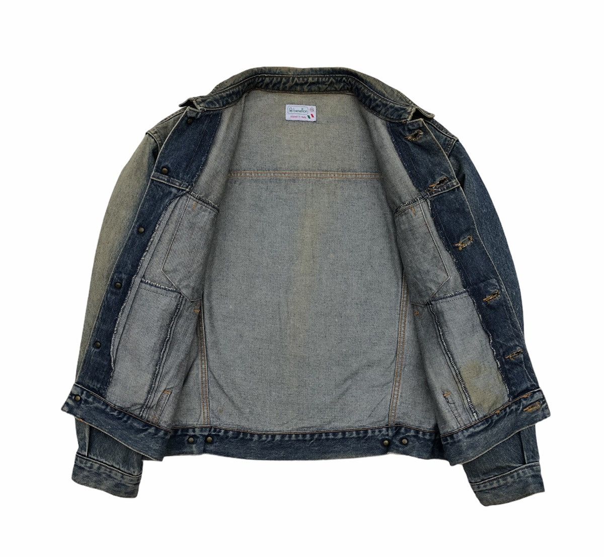 Benetton Vintage Benetton Denim Season Trucker Jacket Size US M / EU 48-50 / 2 - 3 Thumbnail