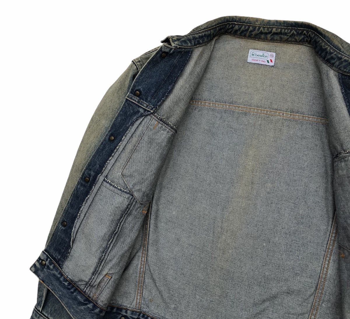 Benetton Vintage Benetton Denim Season Trucker Jacket Size US M / EU 48-50 / 2 - 4 Thumbnail