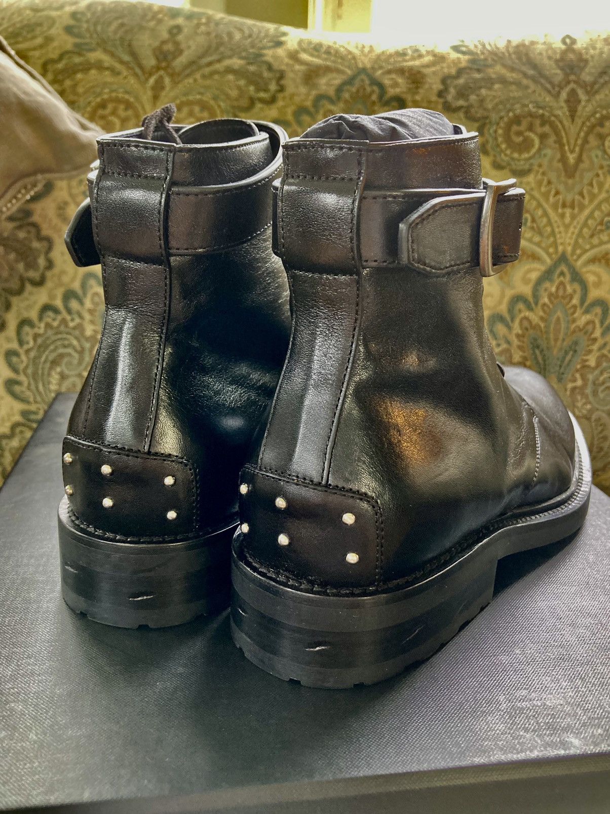 Saint Laurent Paris Saint Laurent Army leather studded boots Size US 7 / EU 40 - 9 Thumbnail