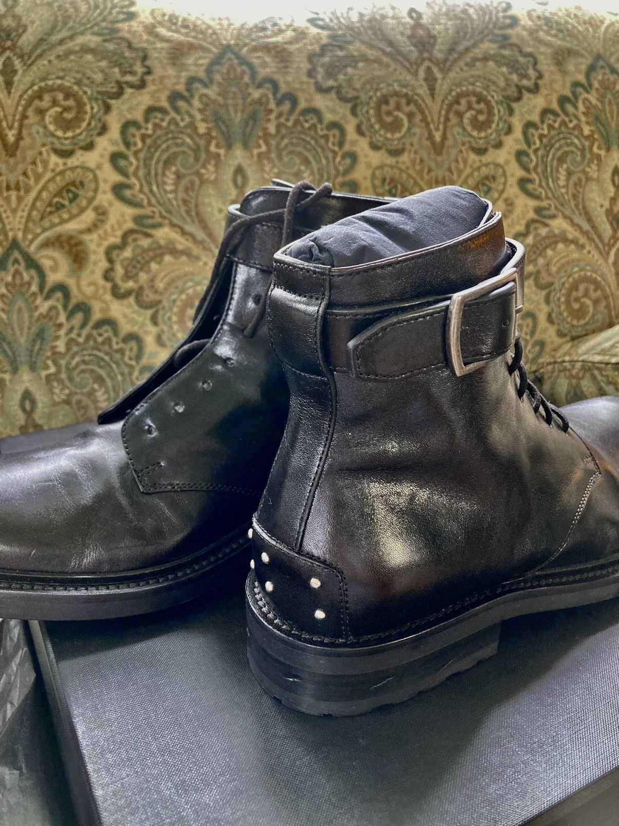 Saint Laurent Paris Saint Laurent Army leather studded boots Size US 7 / EU 40 - 7 Thumbnail