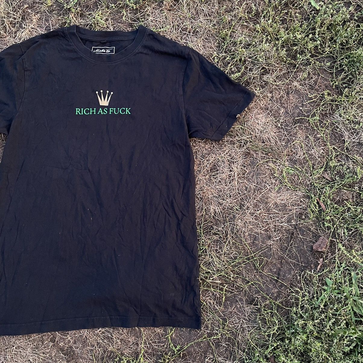 Vintage Vintage Y2K Rolex Humor Graphic Tee Black Faded Goth Opium L Size US L / EU 52-54 / 3 - 2 Thumbnail