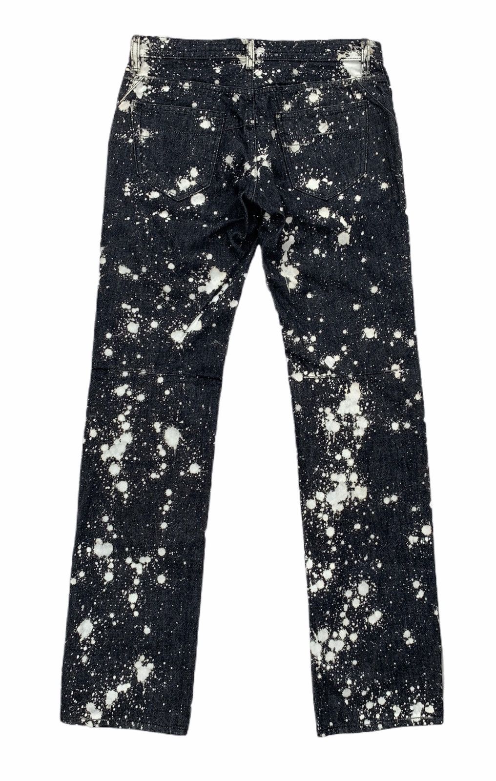Number (N)ine × Takahiromiyashita The Soloist. RARE‼️ Number (N)ine Acid Wash Splash Low Rise Denim Pants Size US 30 / EU 46 - 2 Thumbnail