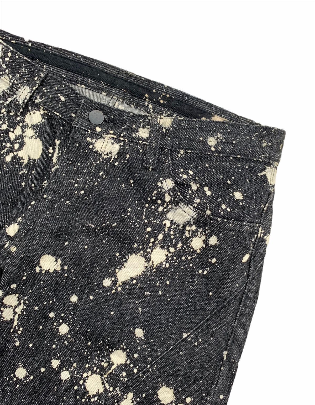 Number (N)ine × Takahiromiyashita The Soloist. RARE‼️ Number (N)ine Acid Wash Splash Low Rise Denim Pants Size US 30 / EU 46 - 4 Thumbnail