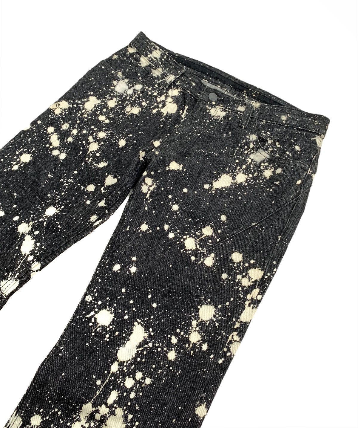 Number (N)ine × Takahiromiyashita The Soloist. RARE‼️ Number (N)ine Acid Wash Splash Low Rise Denim Pants Size US 30 / EU 46 - 3 Thumbnail