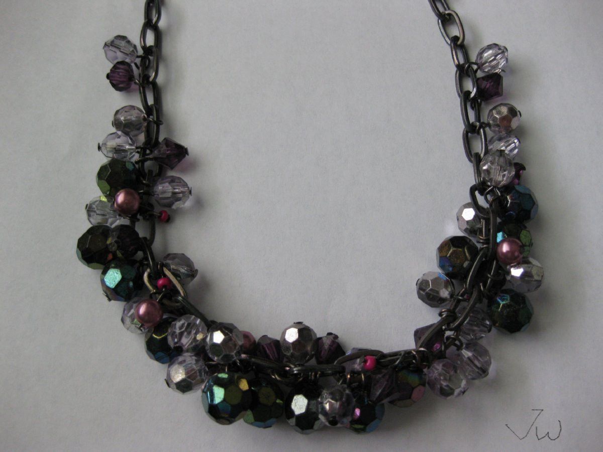 Jewelry Crystal Beads Chain Necklace Size ONE SIZE - 3 Thumbnail