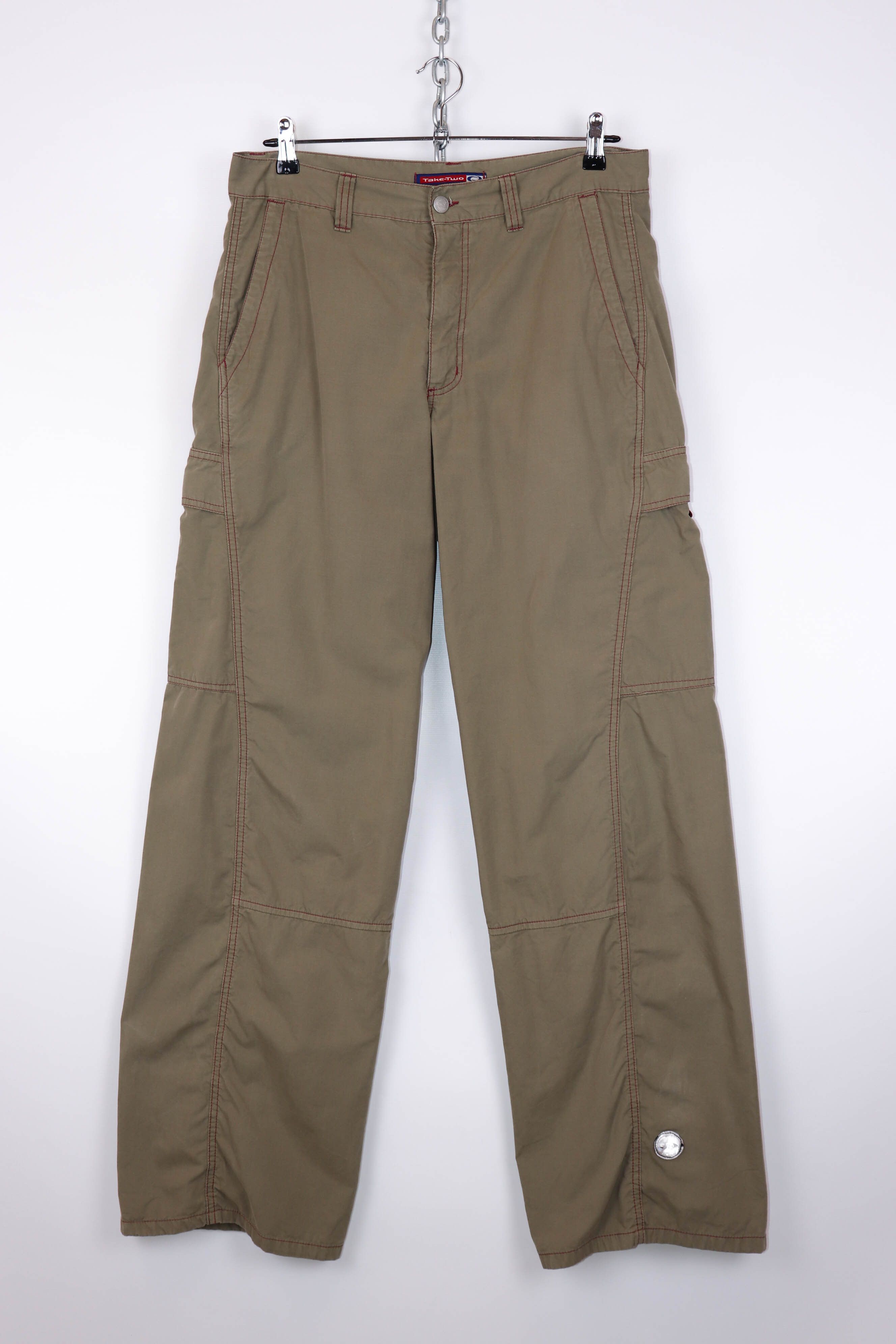 Vintage Take-Two Innovation 2000 Vintage Y2K Tactical Cargo Pants Size US 33 - 1 Thumbnail