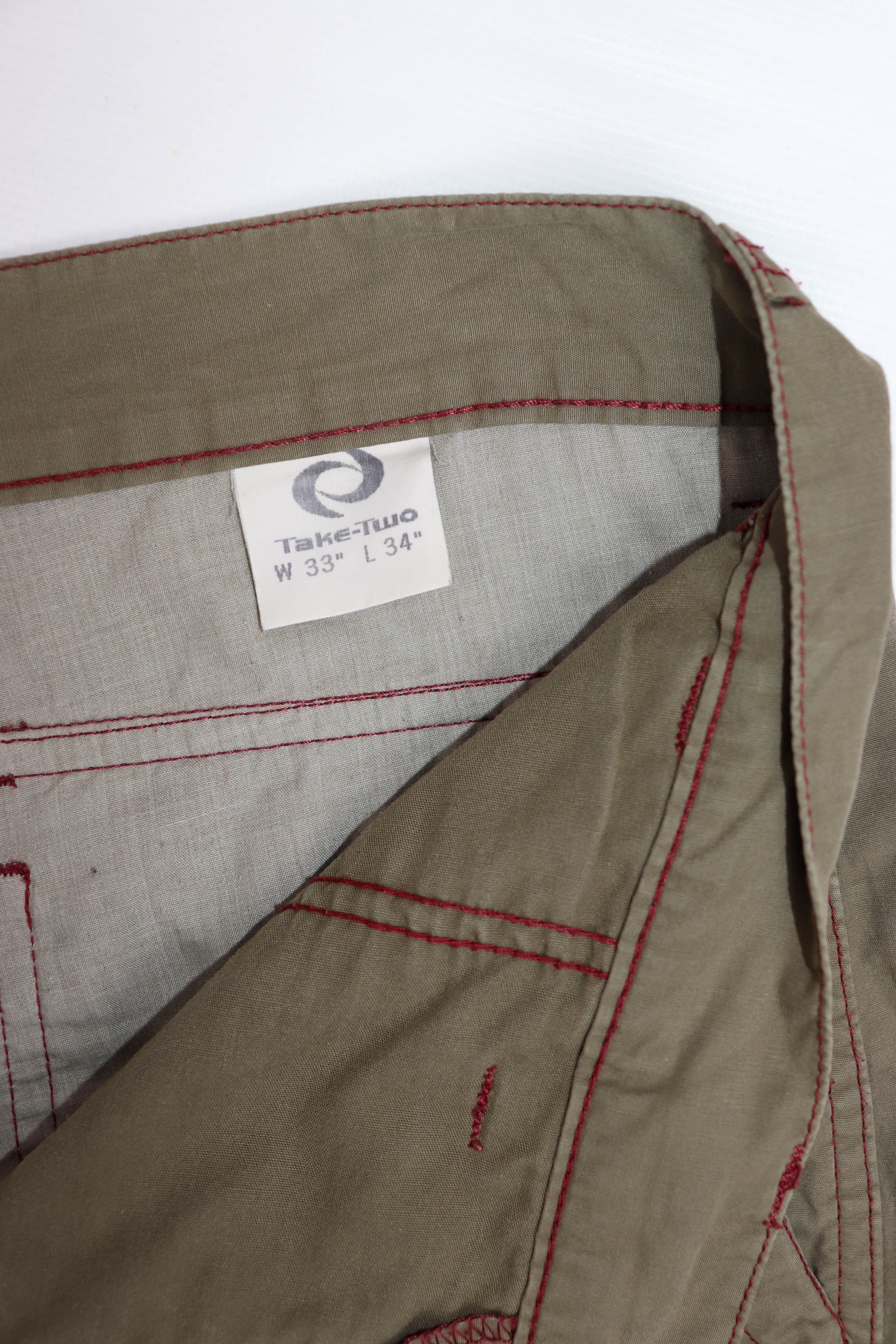 Vintage Take-Two Innovation 2000 Vintage Y2K Tactical Cargo Pants Size US 33 - 13 Thumbnail