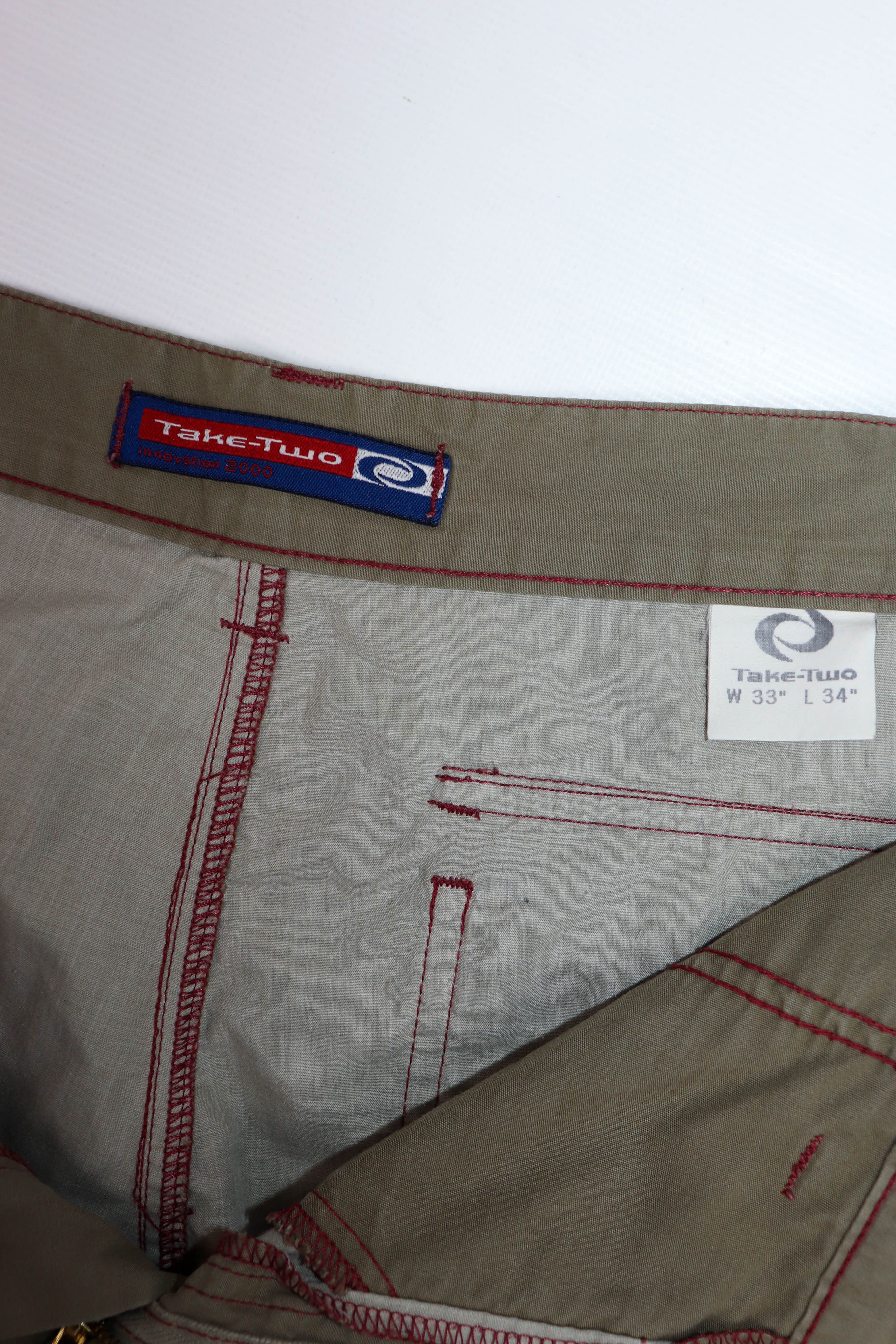 Vintage Take-Two Innovation 2000 Vintage Y2K Tactical Cargo Pants Size US 33 - 12 Thumbnail