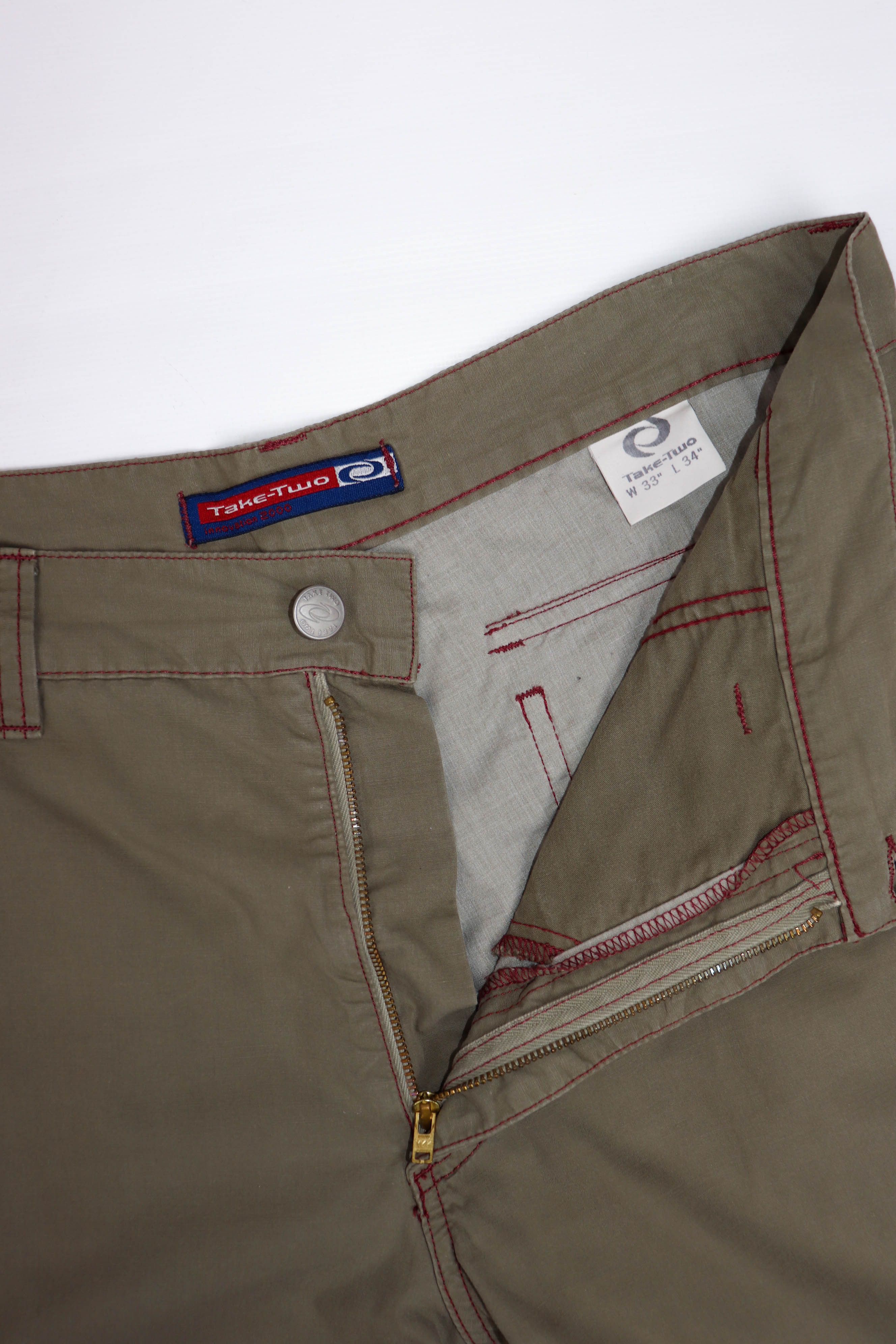 Vintage Take-Two Innovation 2000 Vintage Y2K Tactical Cargo Pants Size US 33 - 11 Thumbnail